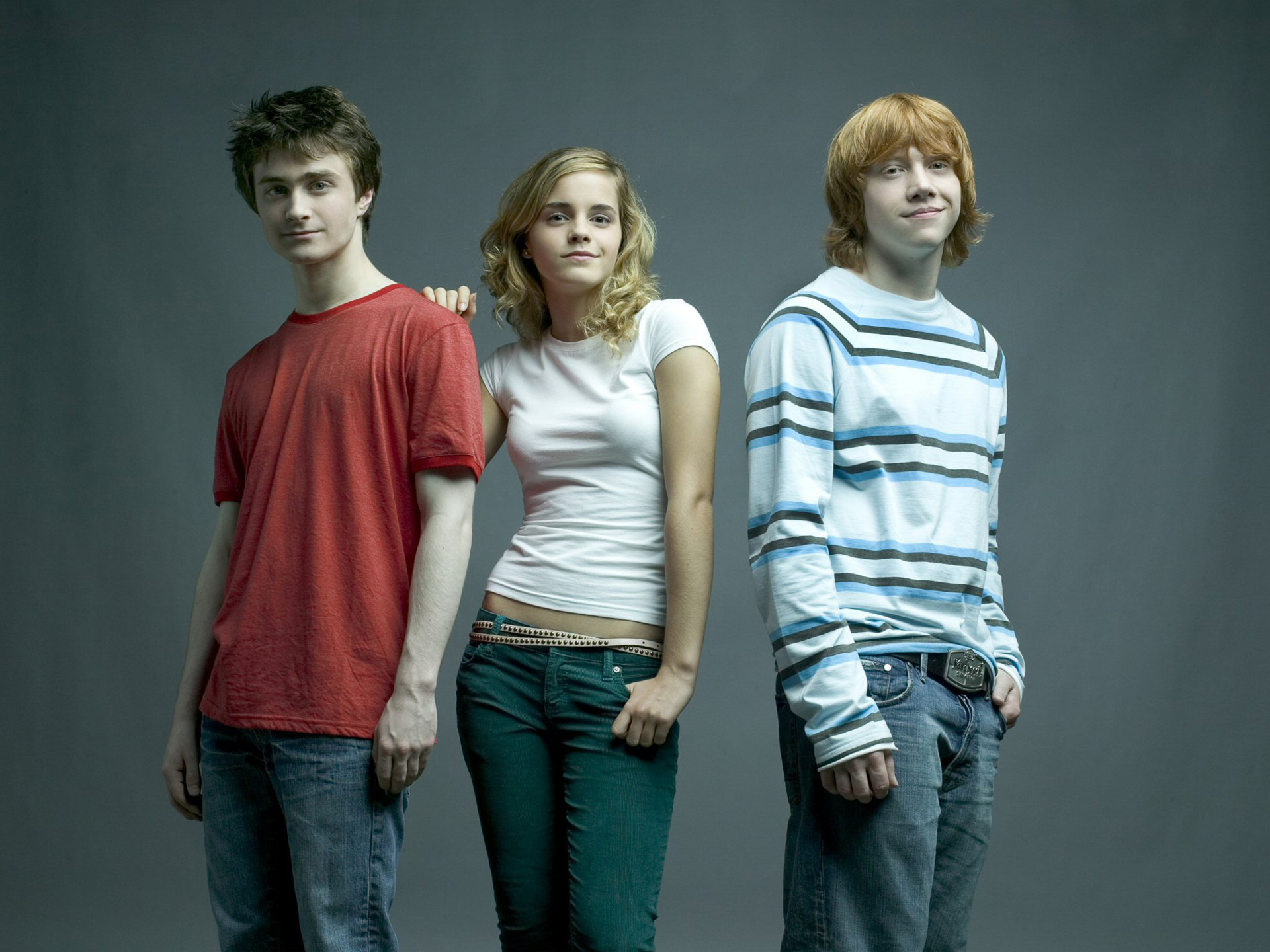 Daniel Radcliffe, Emma Watson, and Rupert Grint HD Wallpaper