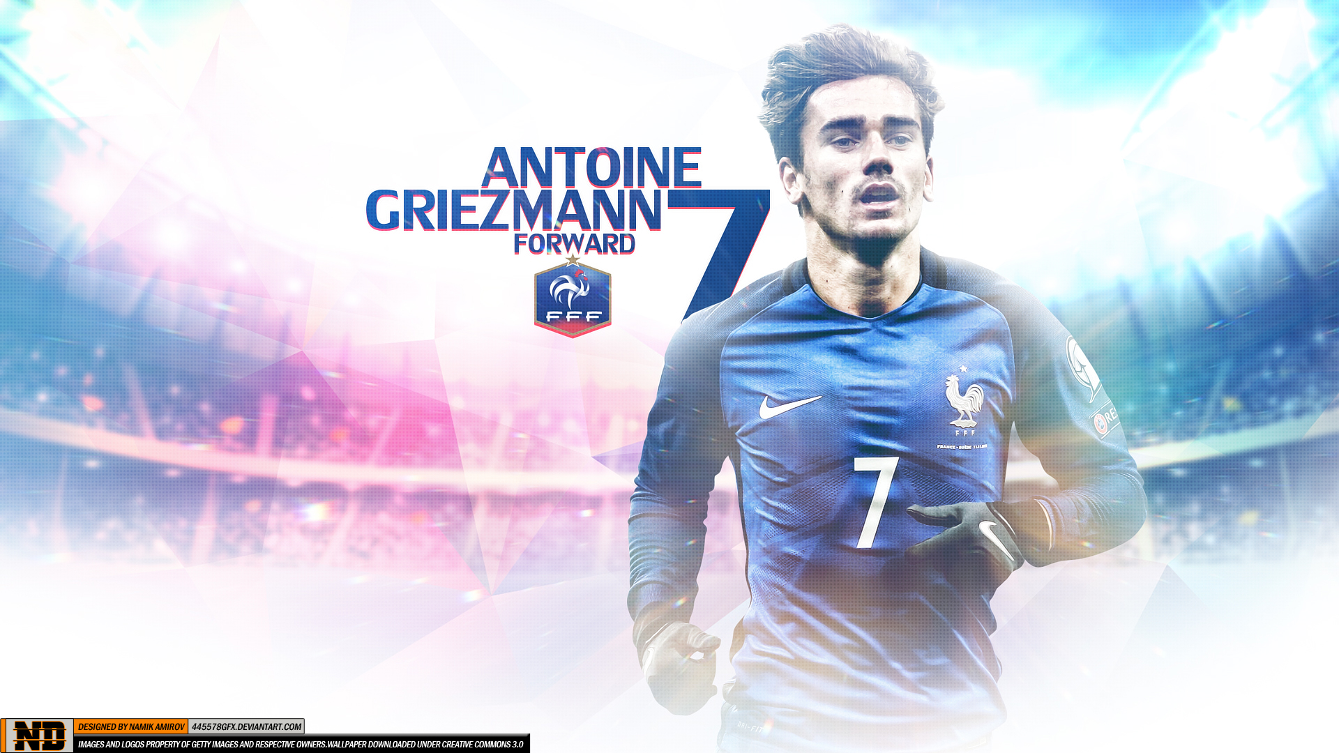 Antoine Griezmann from France National Team HD Wallpaper