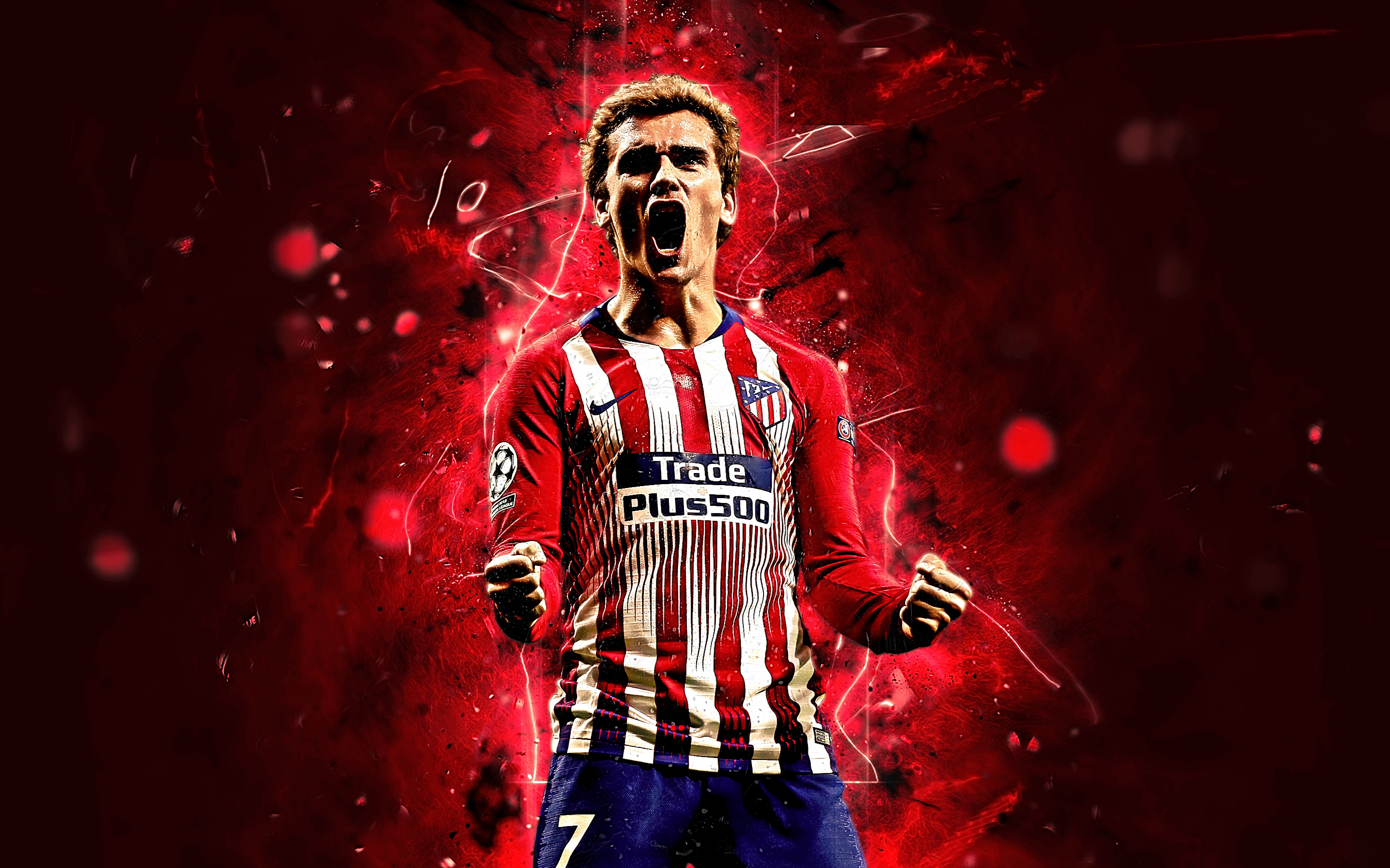 Antoine Griezmann from Atletico Madrid HD Wallpaper