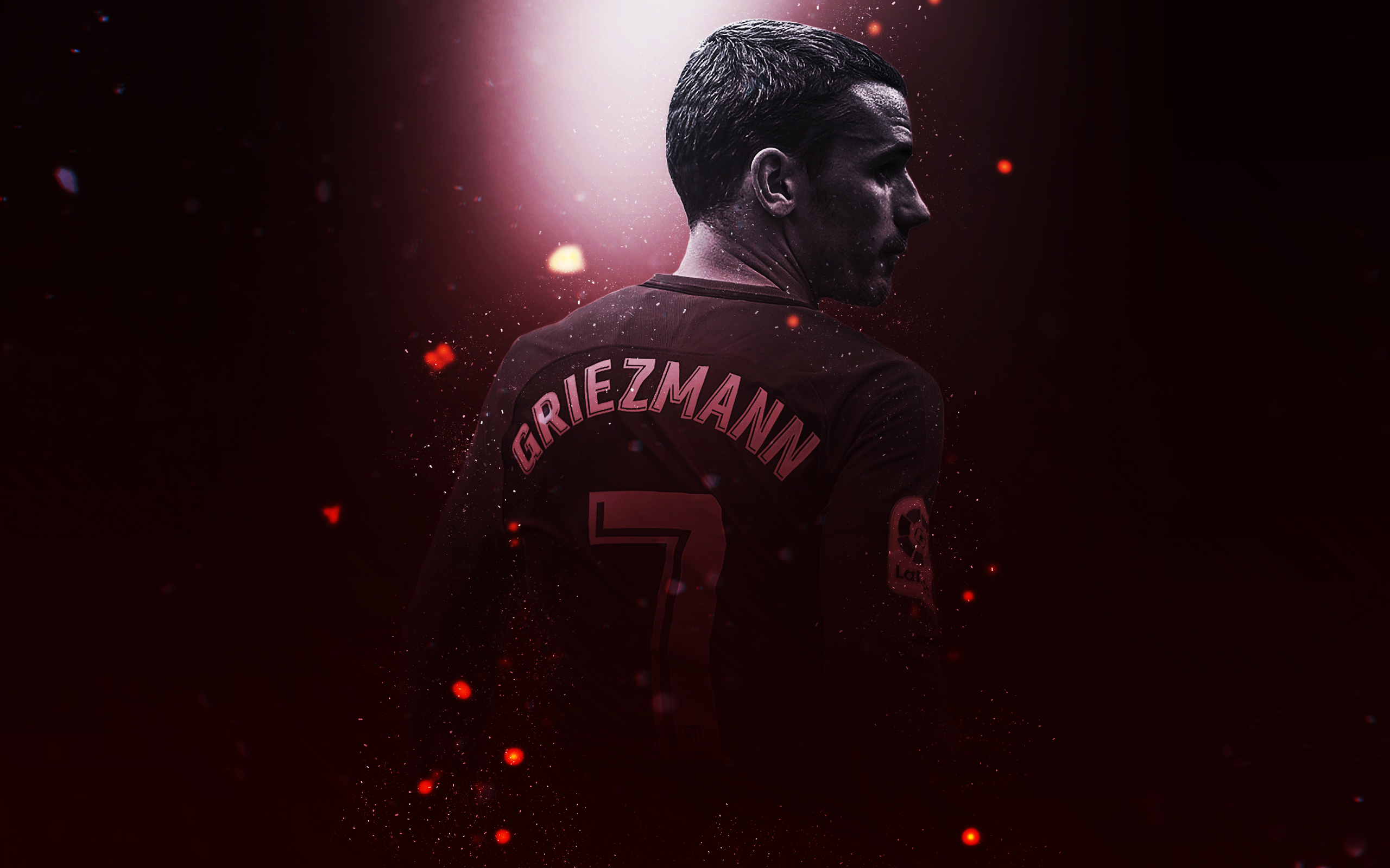 Antoine Griezmann from Atletico Madrid HD Wallpaper