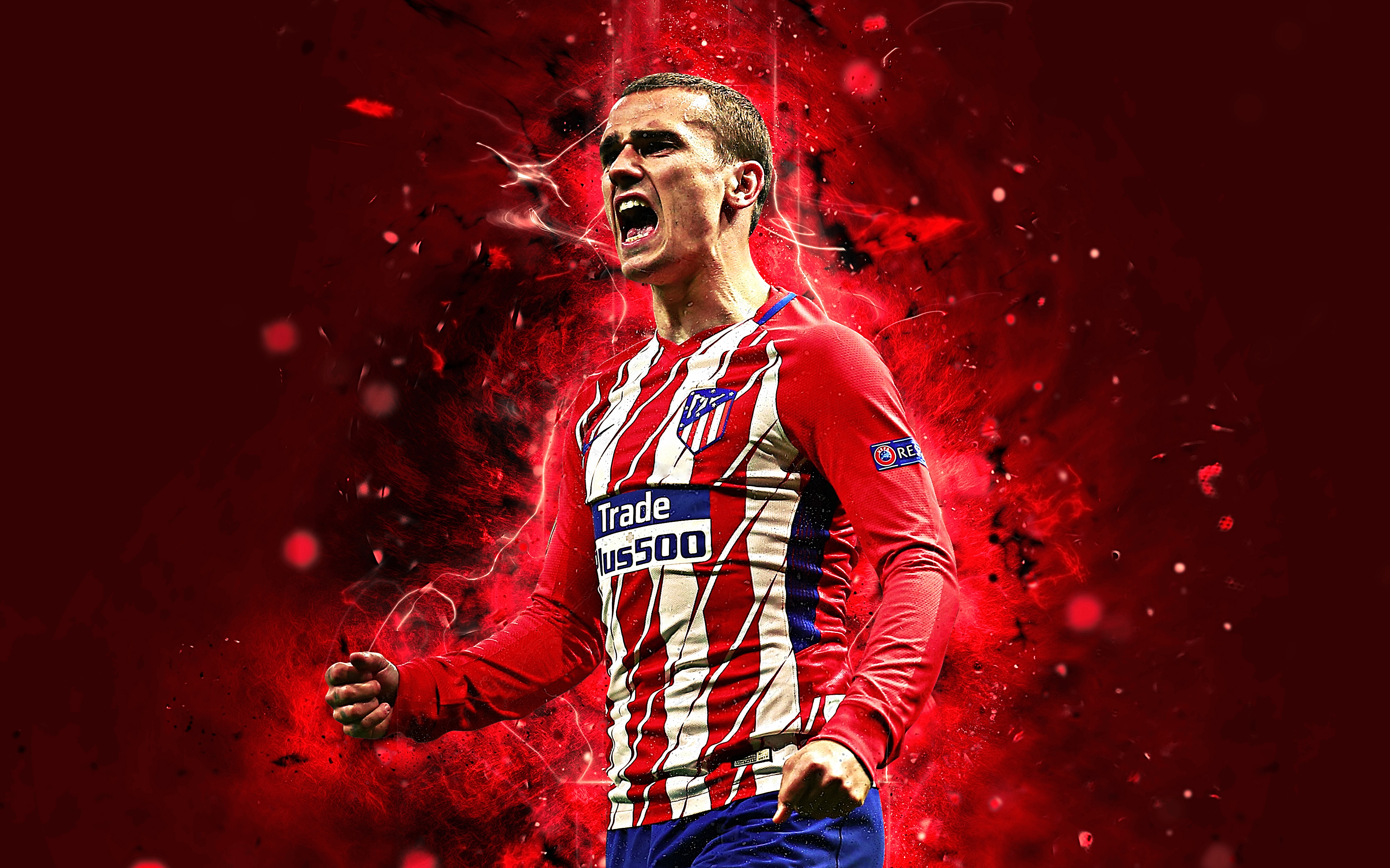 Antoine Griezmann from Atletico Madrid HD Wallpaper