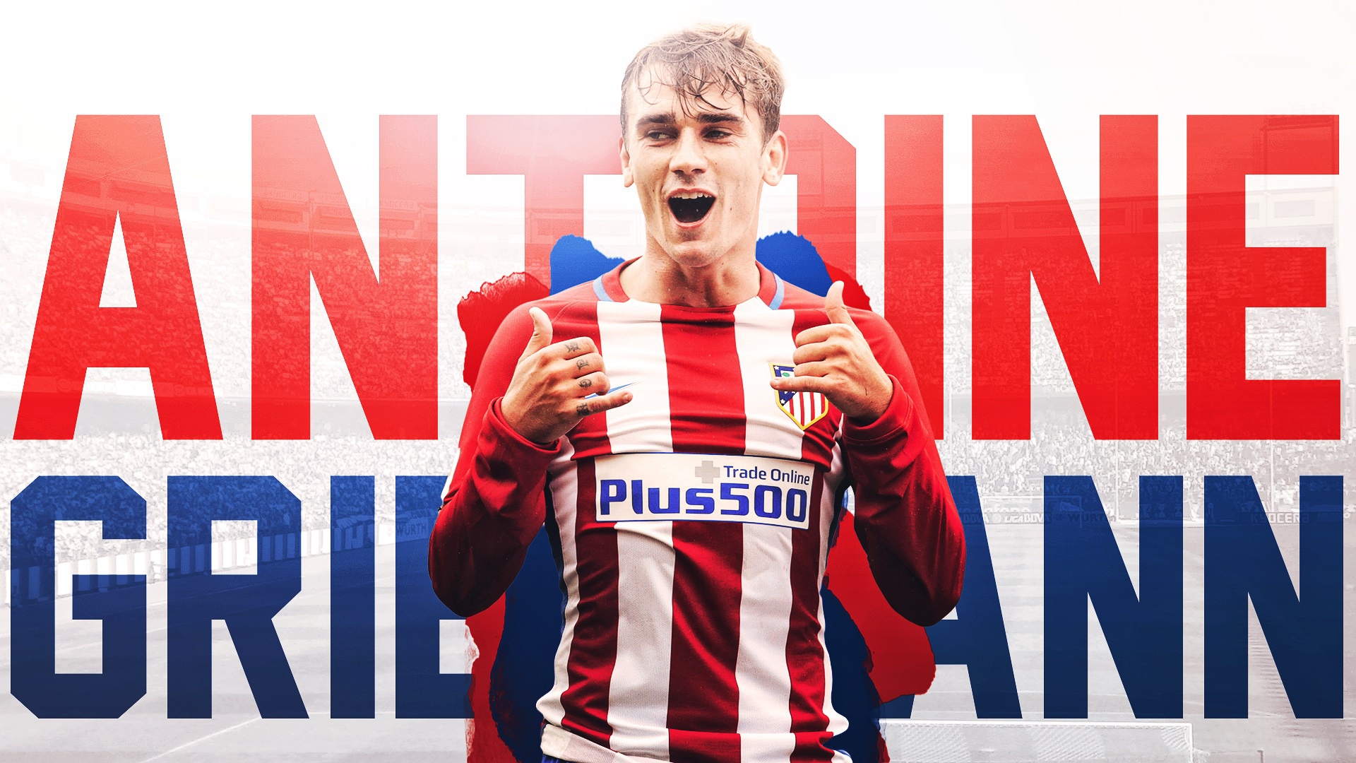 Antoine Griezmann from Atletico Madrid HD Wallpaper