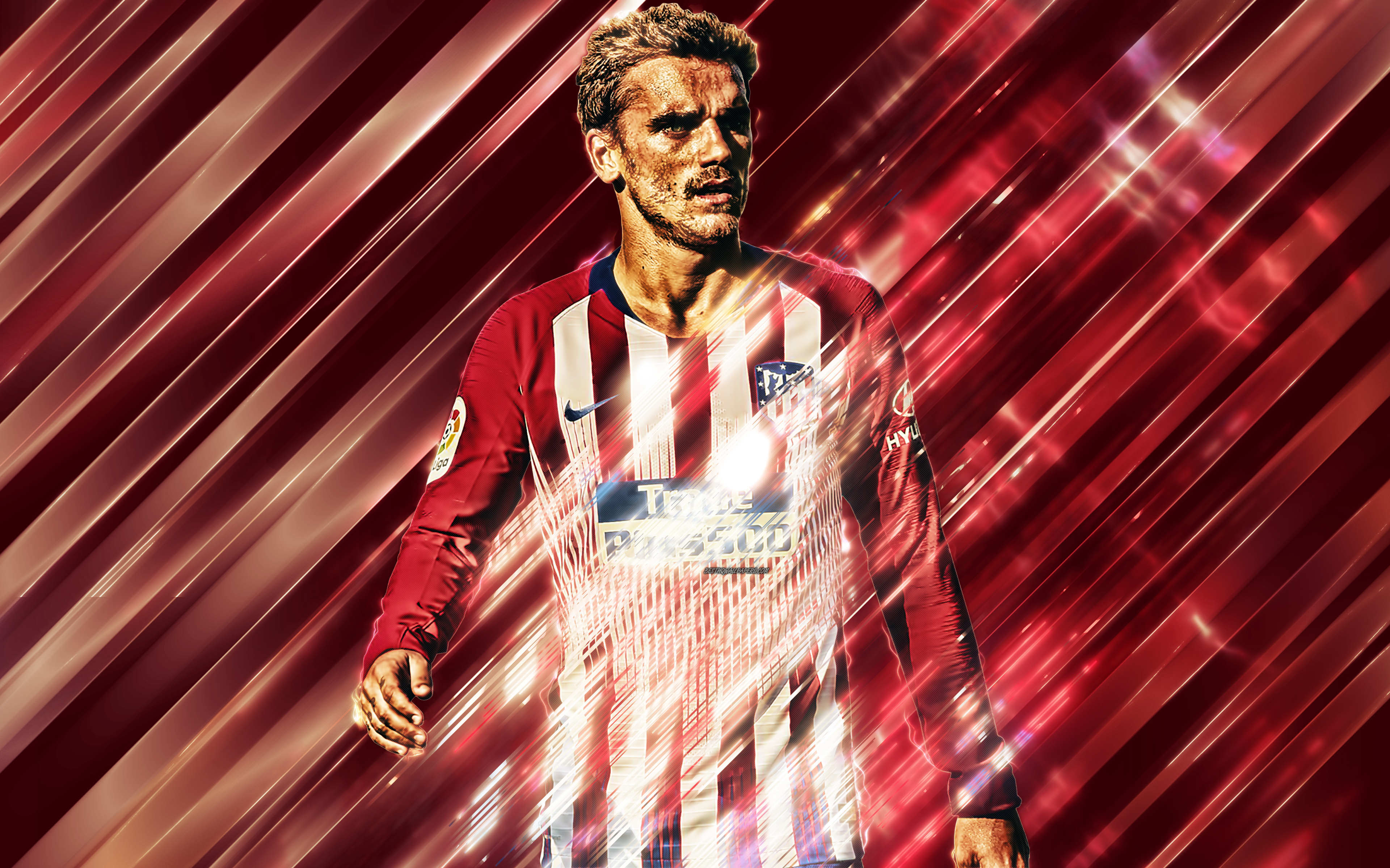 Antoine Griezmann from Atletico Madrid HD Wallpaper