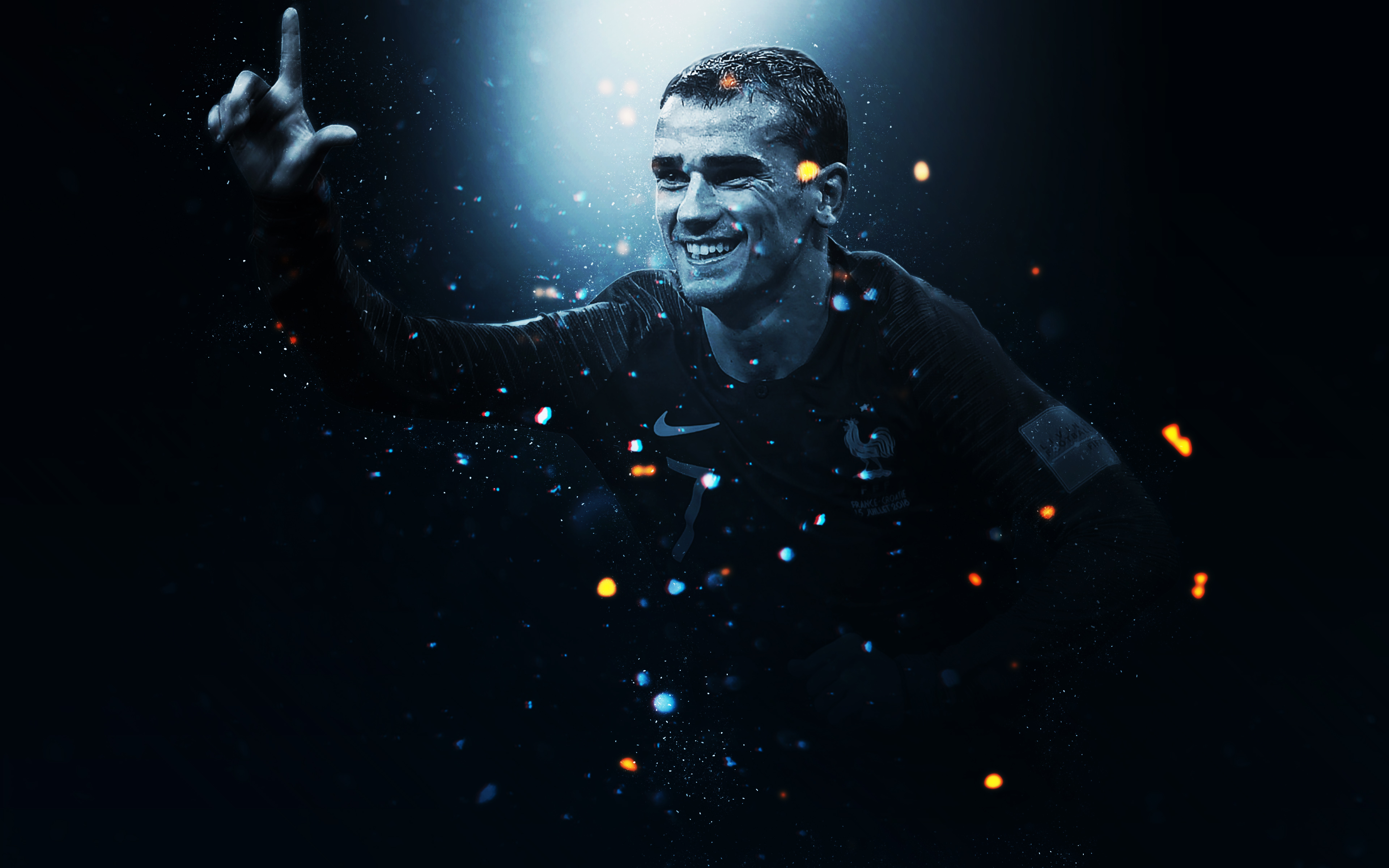 Antoine Griezmann celebrating HD Wallpaper