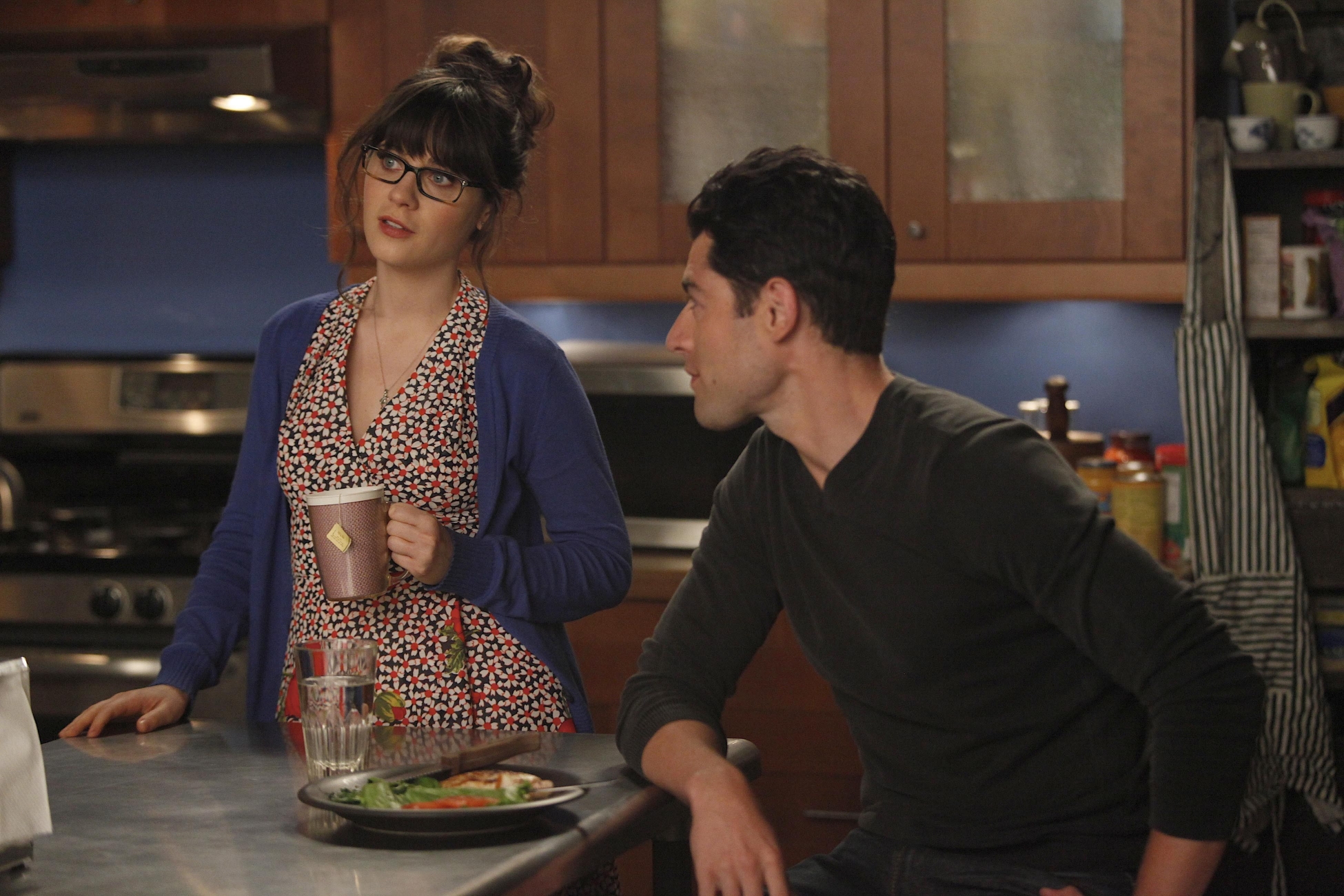 Jess Day and Nick Miller from New Girl HD Wallpaper