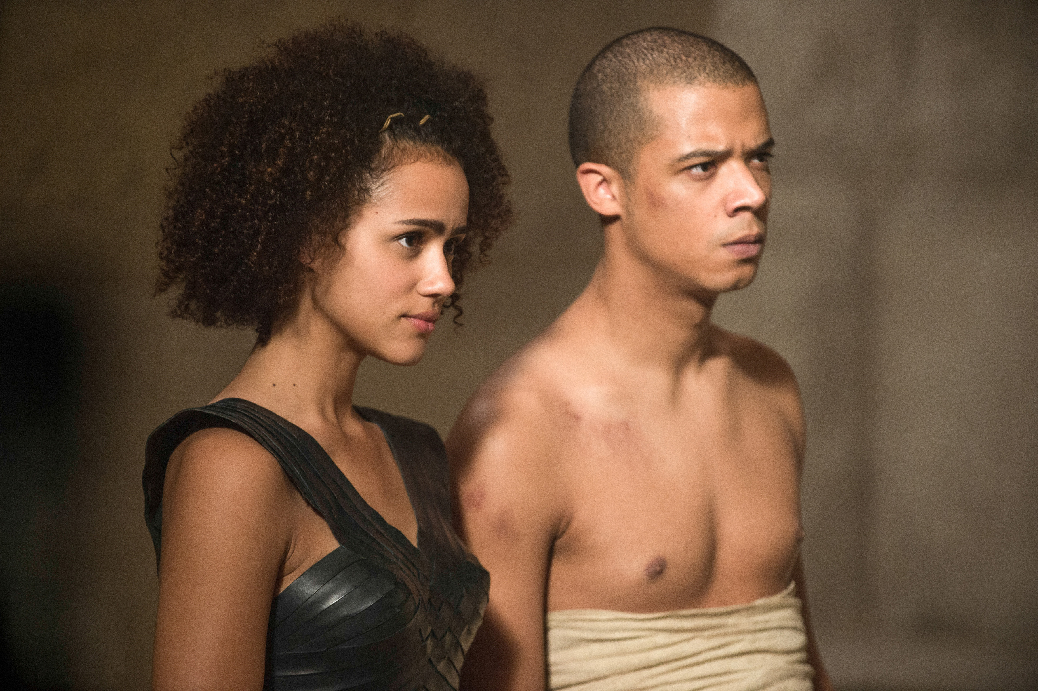 Missandei and Grey Worm from Game of Thrones HD Wallpaper
