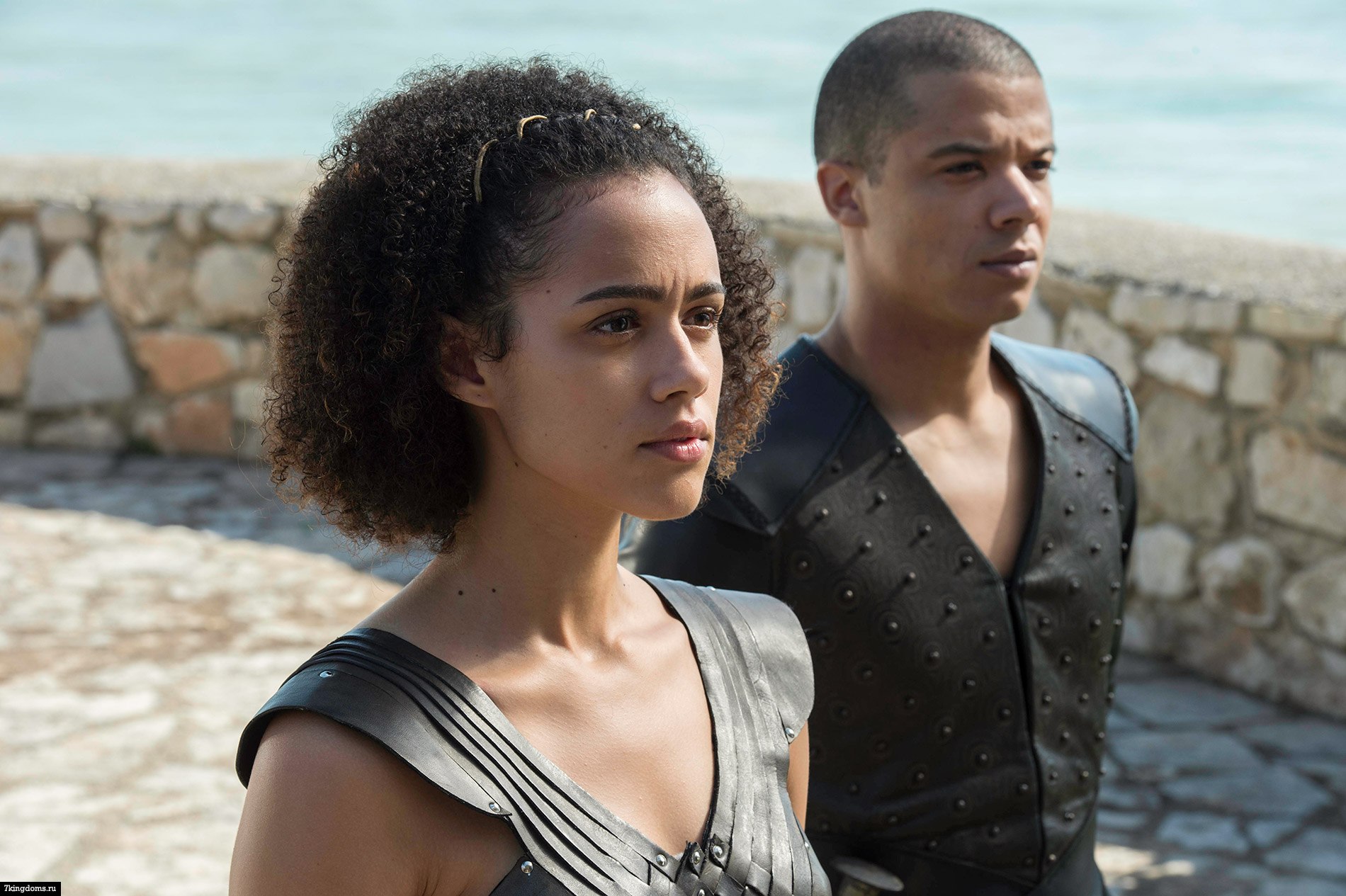 Missandei and Grey Worm from Game of Thrones HD Wallpaper