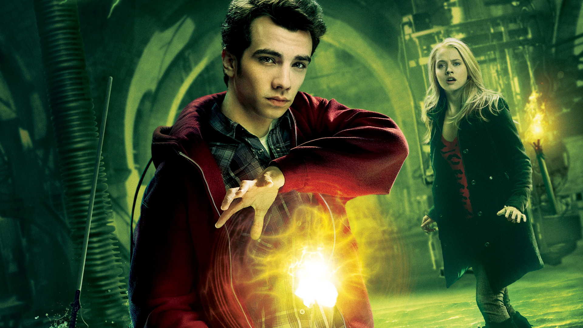 Jay Baruchel and Teresa Palmer in The Sorcerer's Apprentice HD Wallpaper