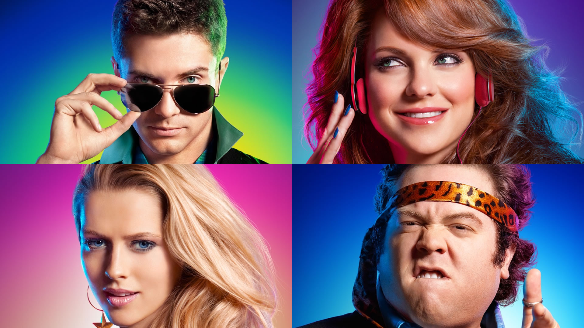 Teresa Palmer and cast from 'A Very Harold & Kumar 3D Christmas' HD Wallpaper