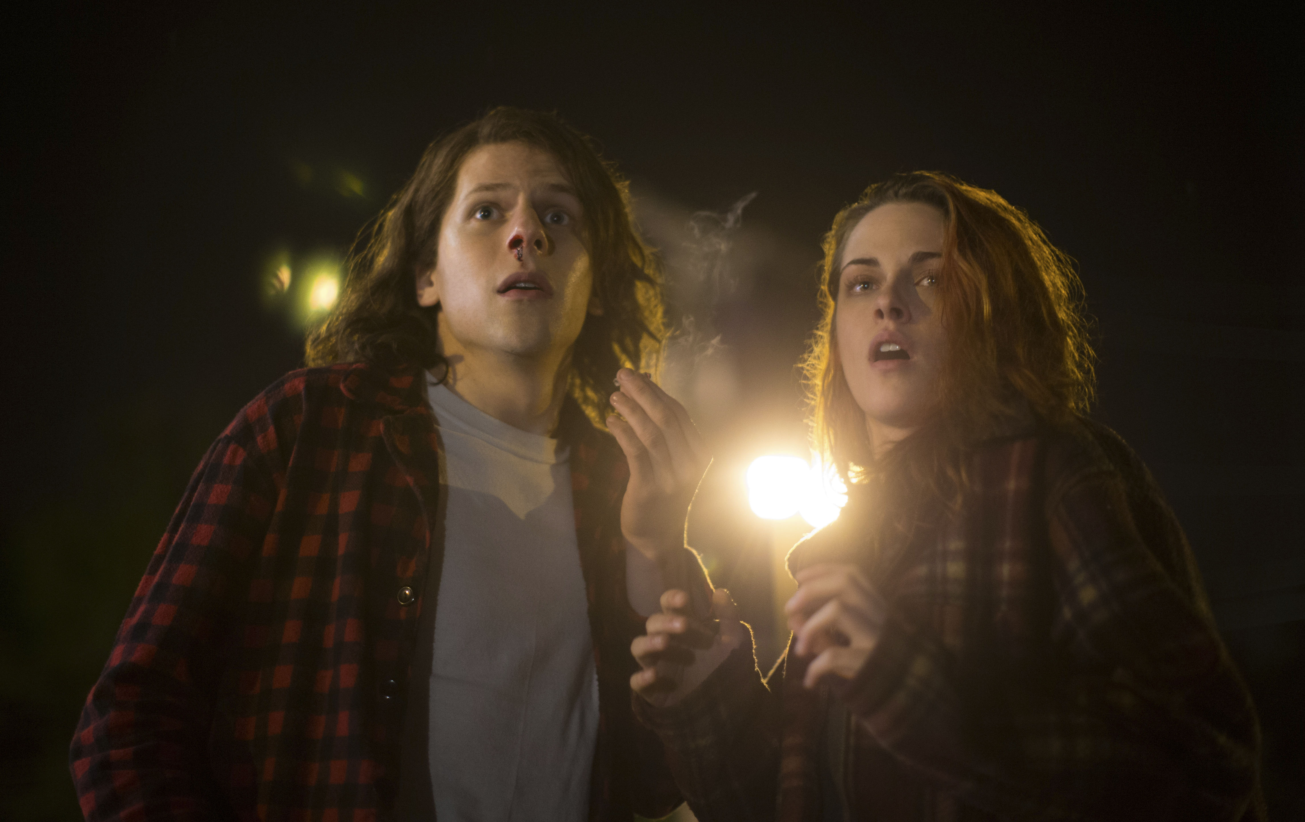 Jesse Eisenberg and Kristen Stewart HD Wallpaper