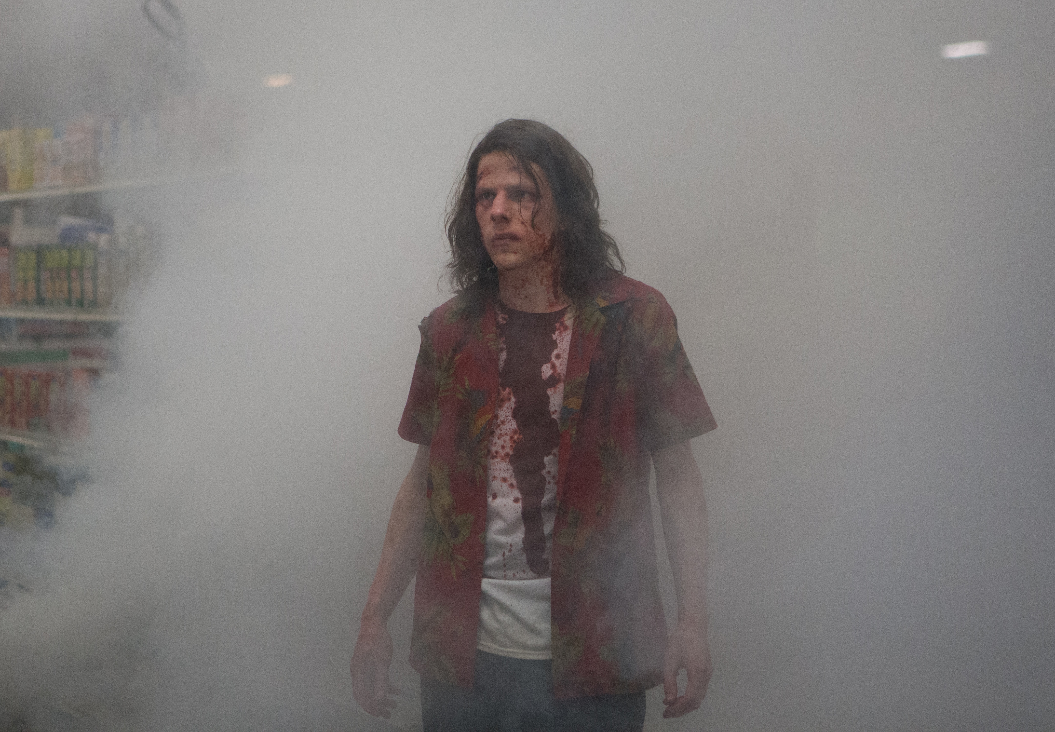 Jesse Eisenberg in smoke HD Wallpaper