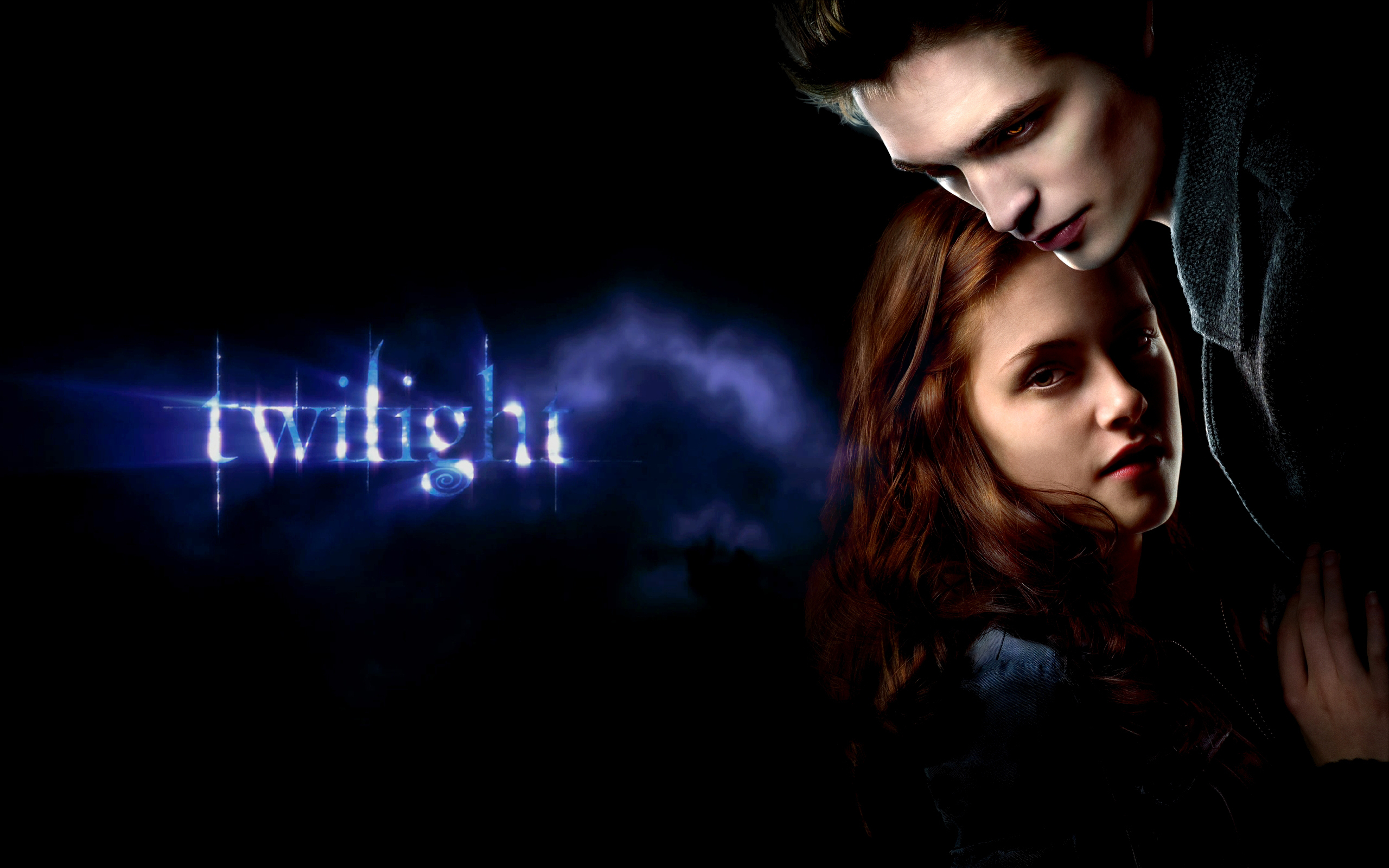 Twilight movie poster with Edward and Bella HD Wallpaper
