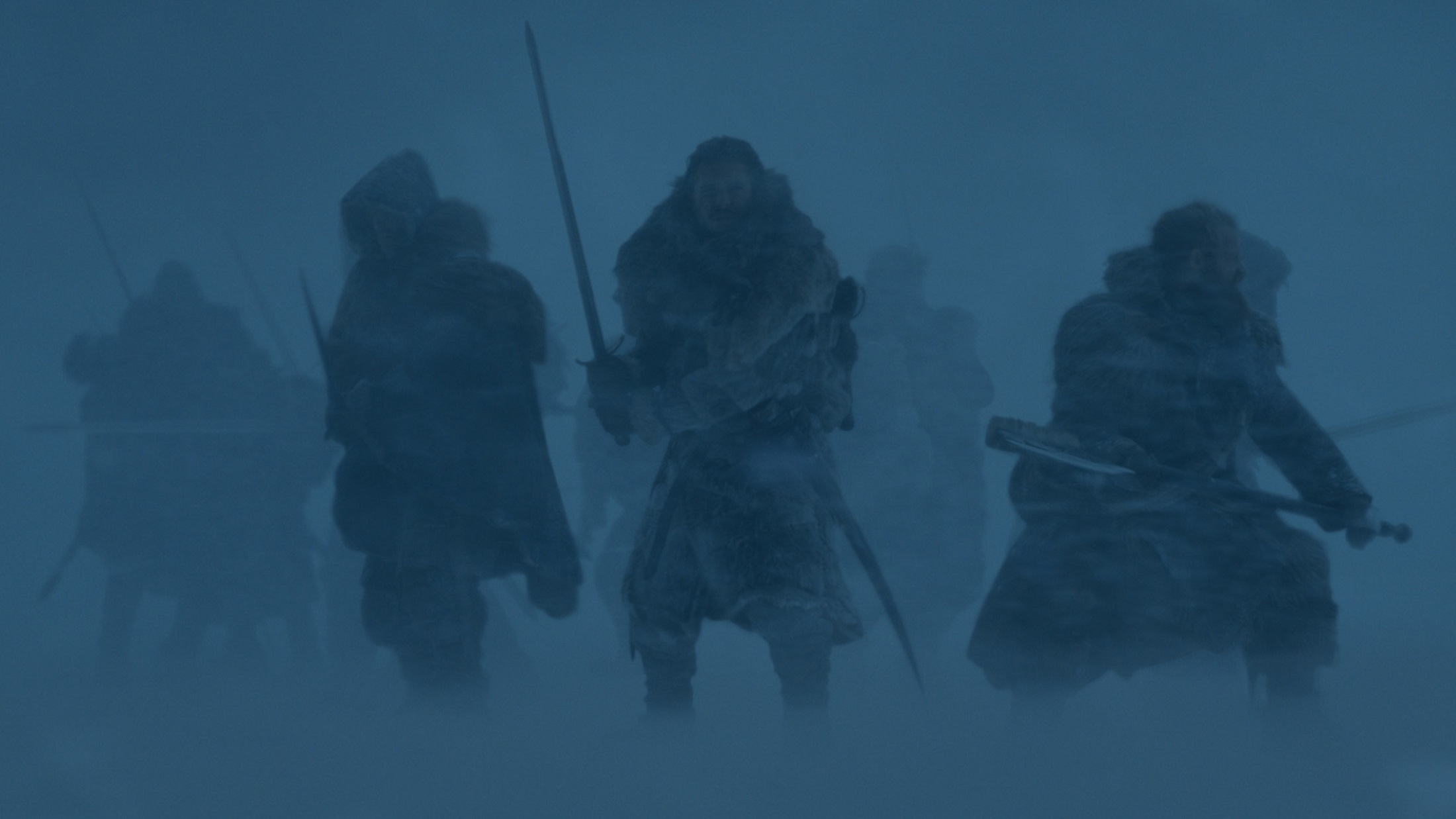 Kristofer Hivju and others in snow HD Wallpaper