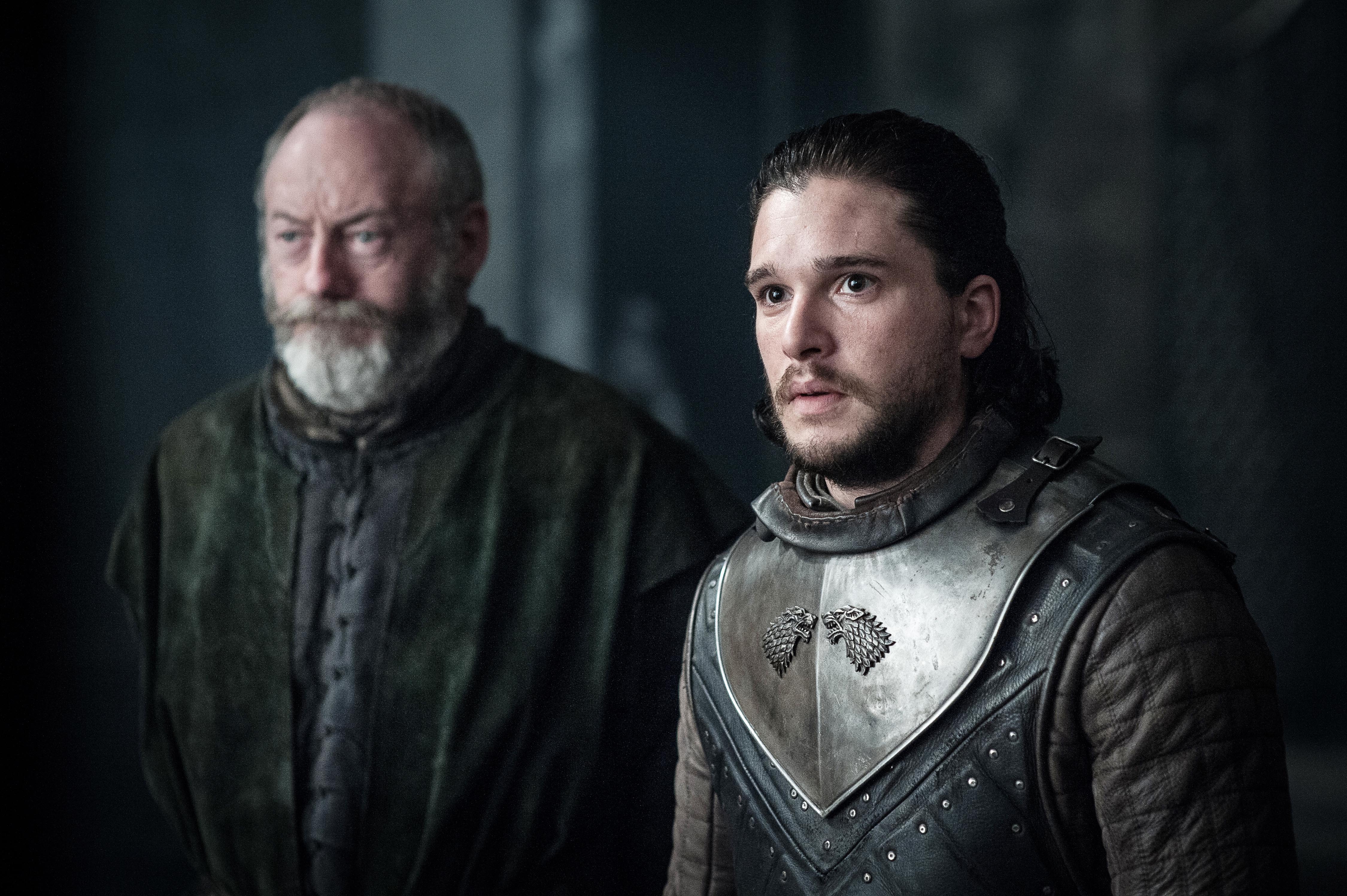 Davos Seaworth and Jon Snow from Game of Thrones HD Wallpaper