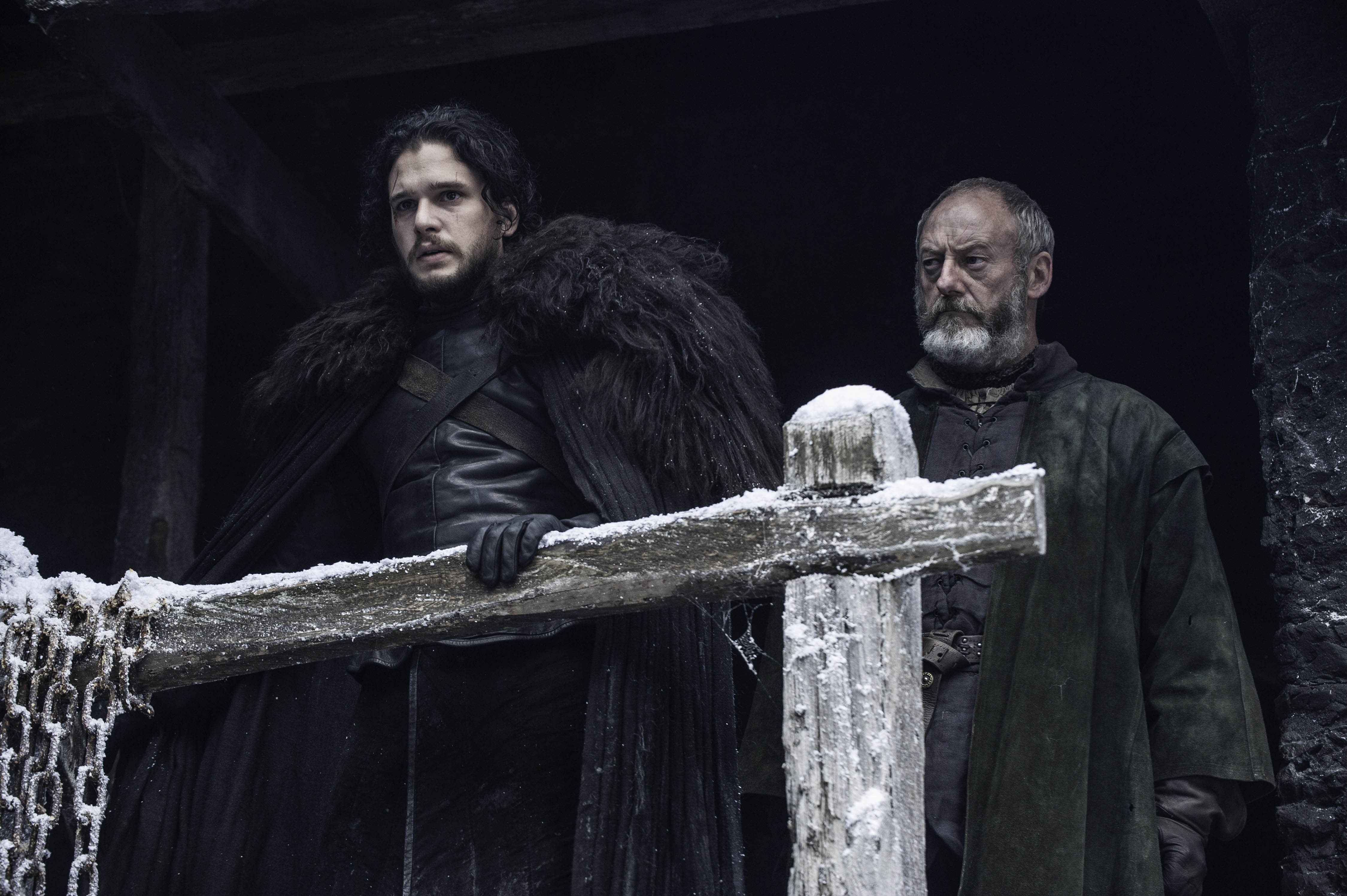 Jon Snow and Davos Seaworth from Game of Thrones HD Wallpaper