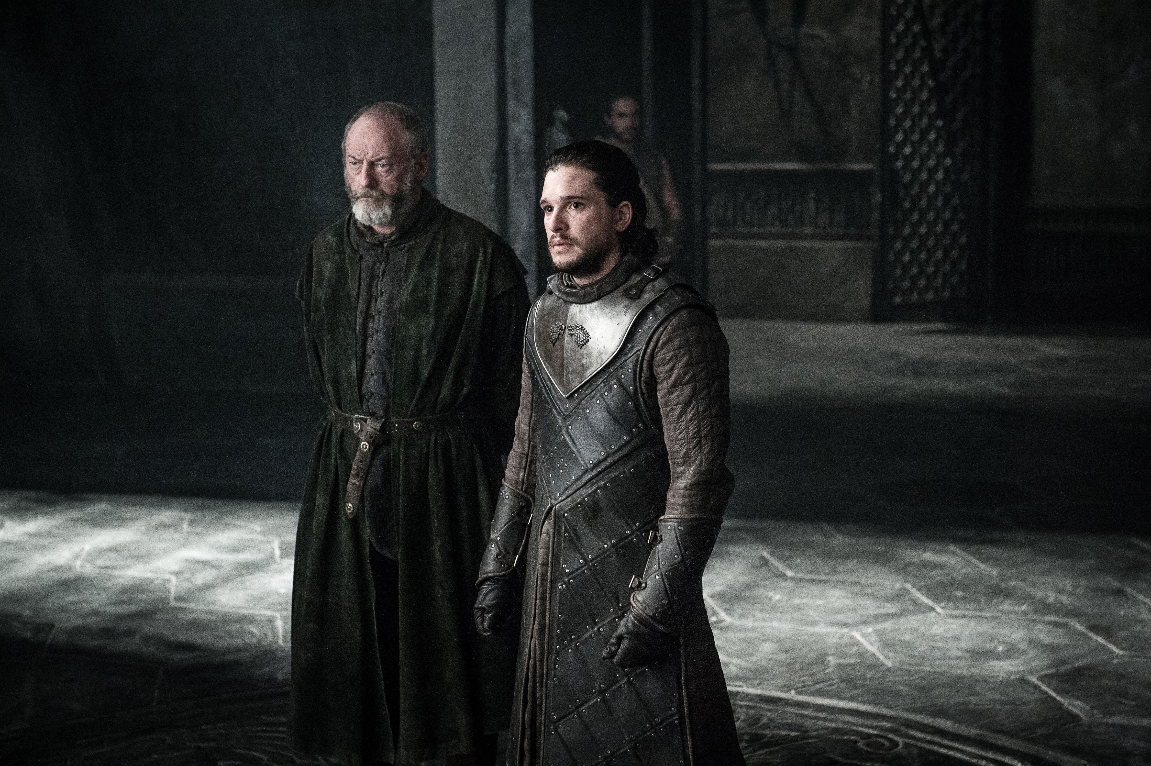 Davos Seaworth and Jon Snow from Game of Thrones HD Wallpaper