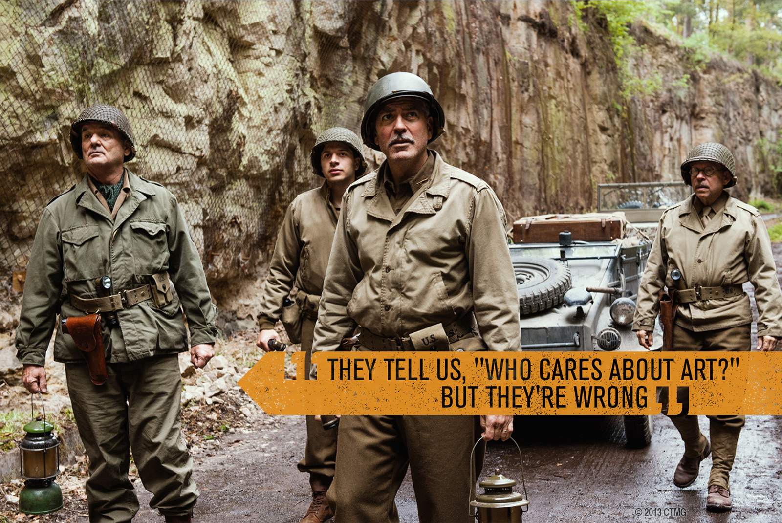 The Monuments Men soldiers in WWII HD Wallpaper