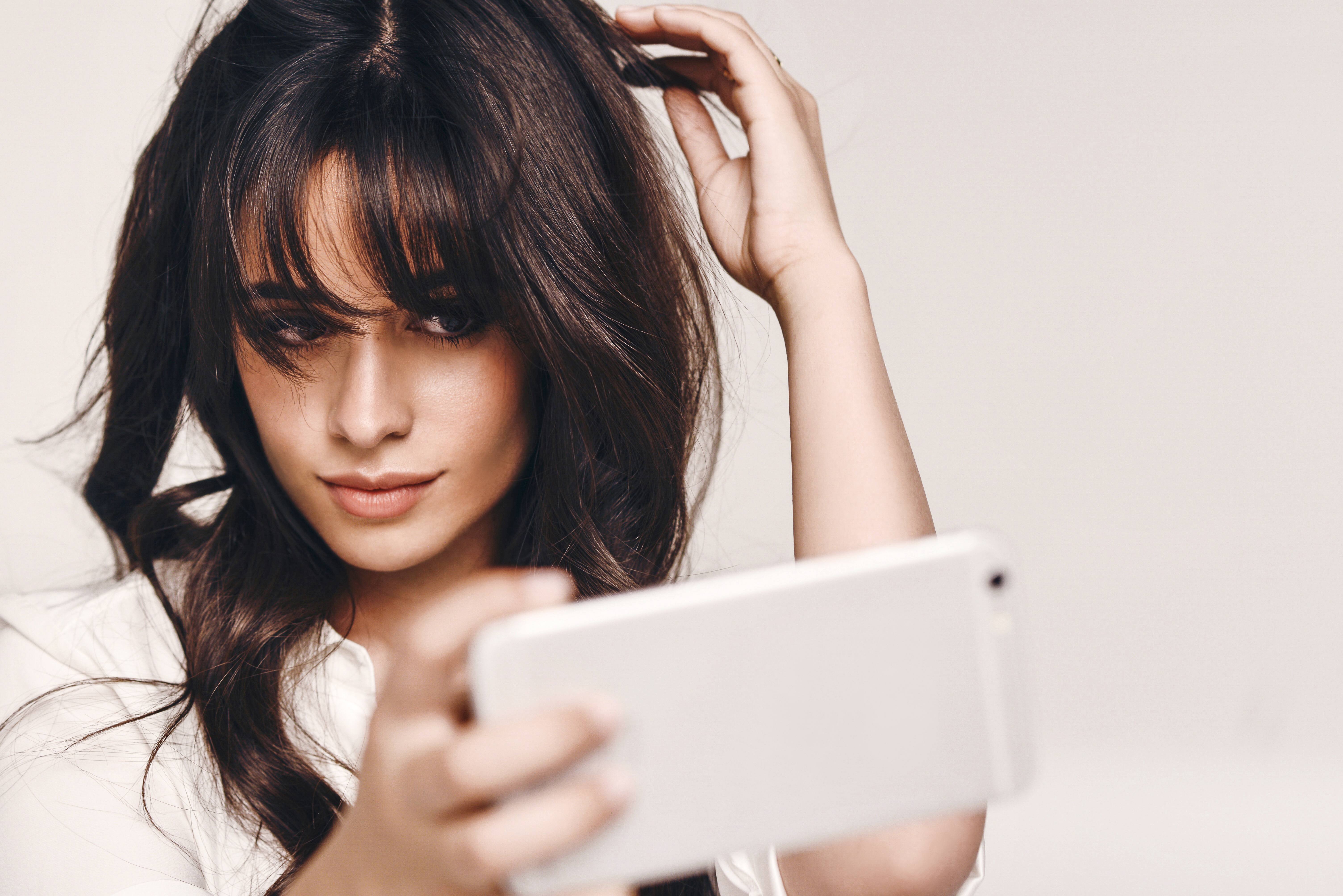 Camila Cabello taking a selfie HD Wallpaper