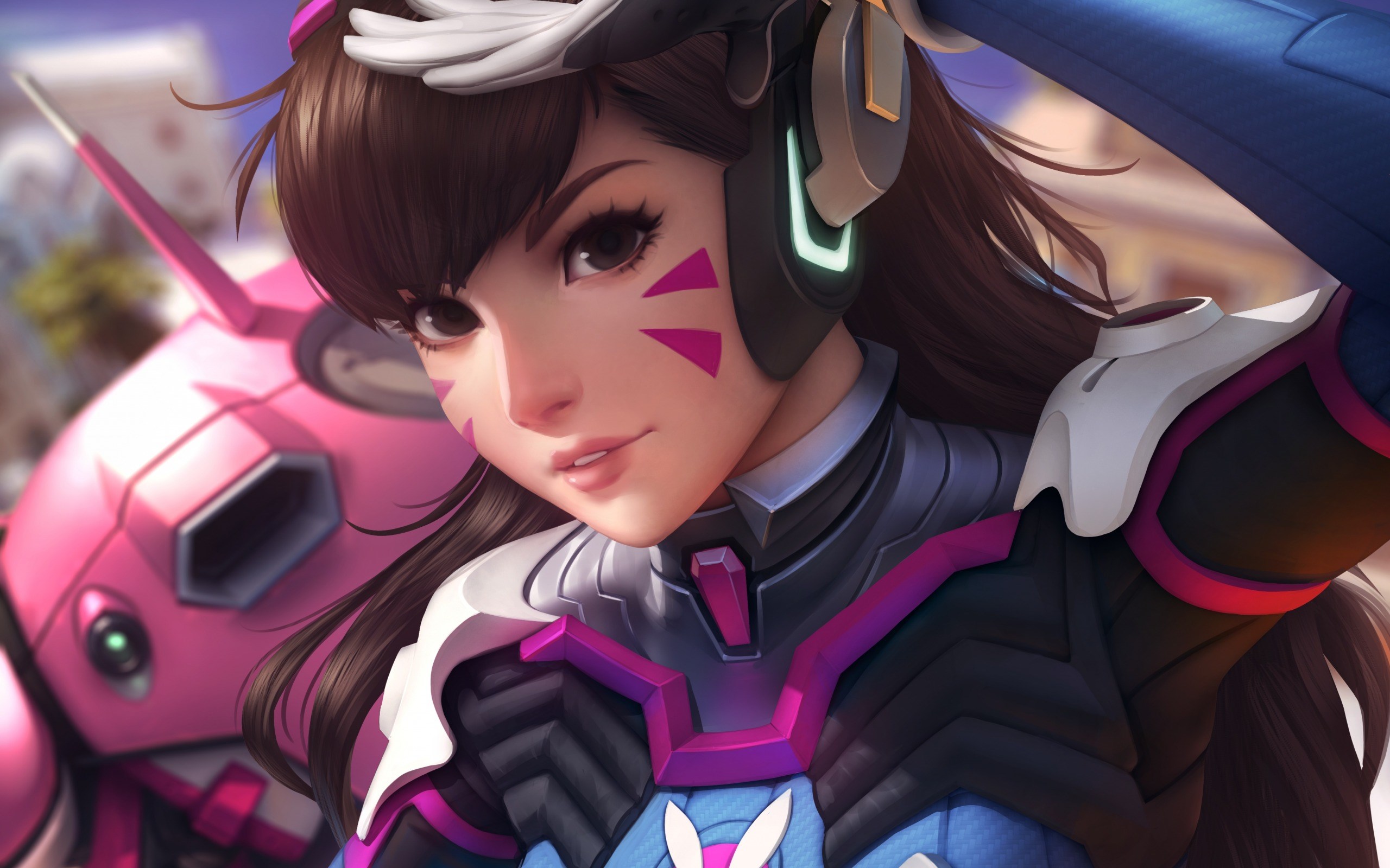 D.Va from Overwatch HD Wallpaper
