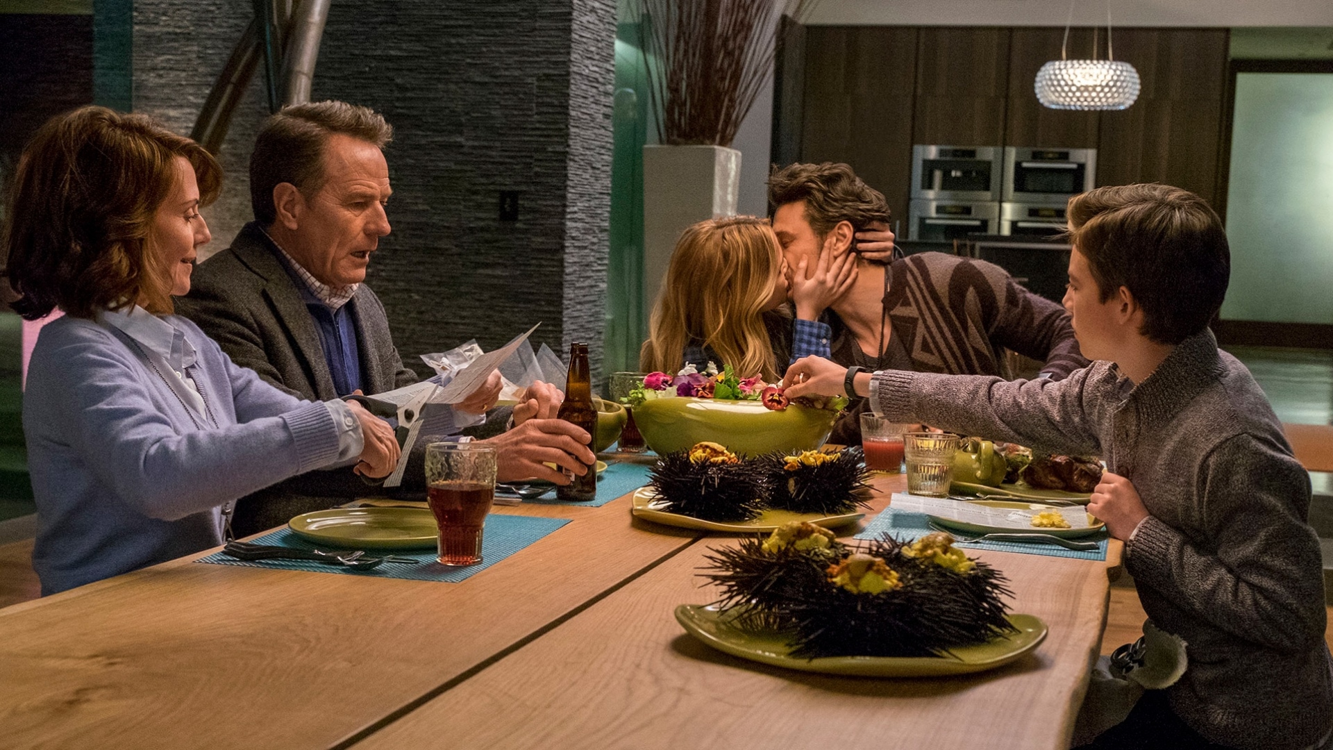 Bryan Cranston and James Franco at Dinner HD Wallpaper