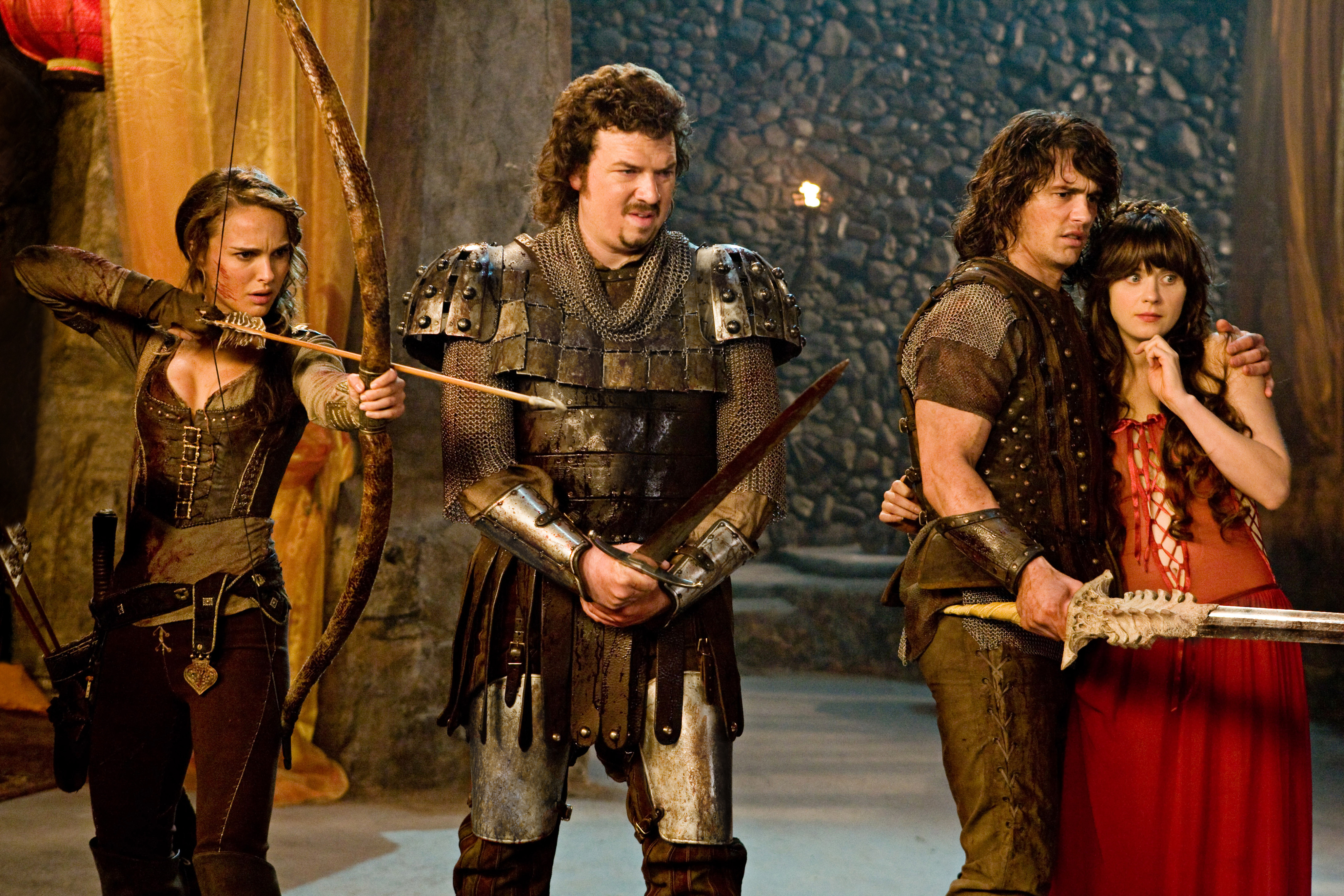 Natalie Portman, Danny McBride, James Franco, Zooey Deschanel HD Wallpaper