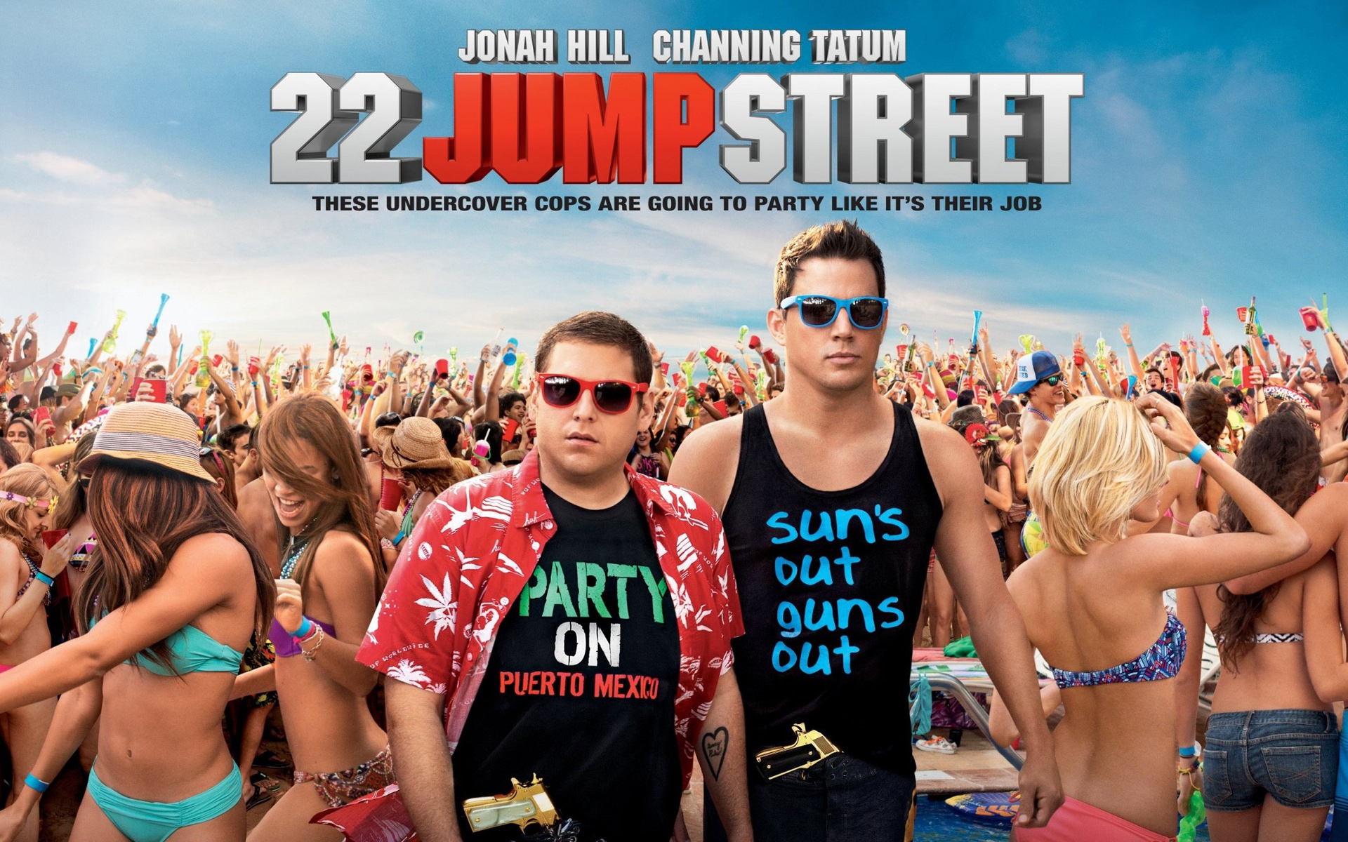 22 Jump Street Movie Poster with Jonah Hill and Channing Tatum HD Wallpaper