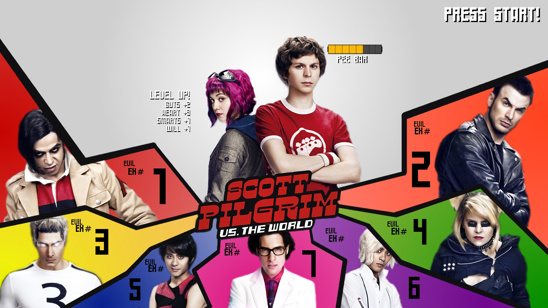 Scott Pilgrim vs. the World video game poster HD Wallpaper