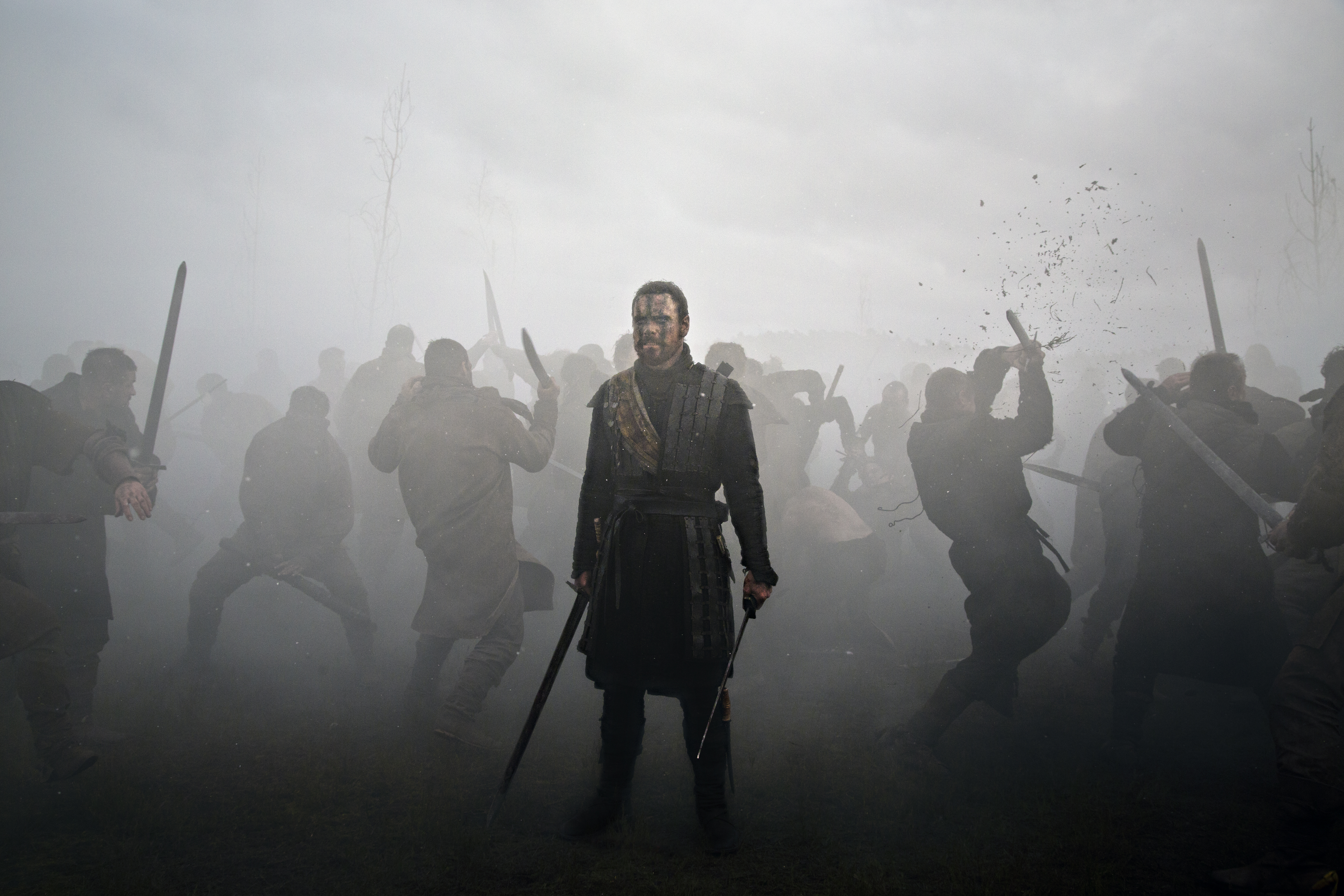 Michael Fassbender in a battle scene HD Wallpaper