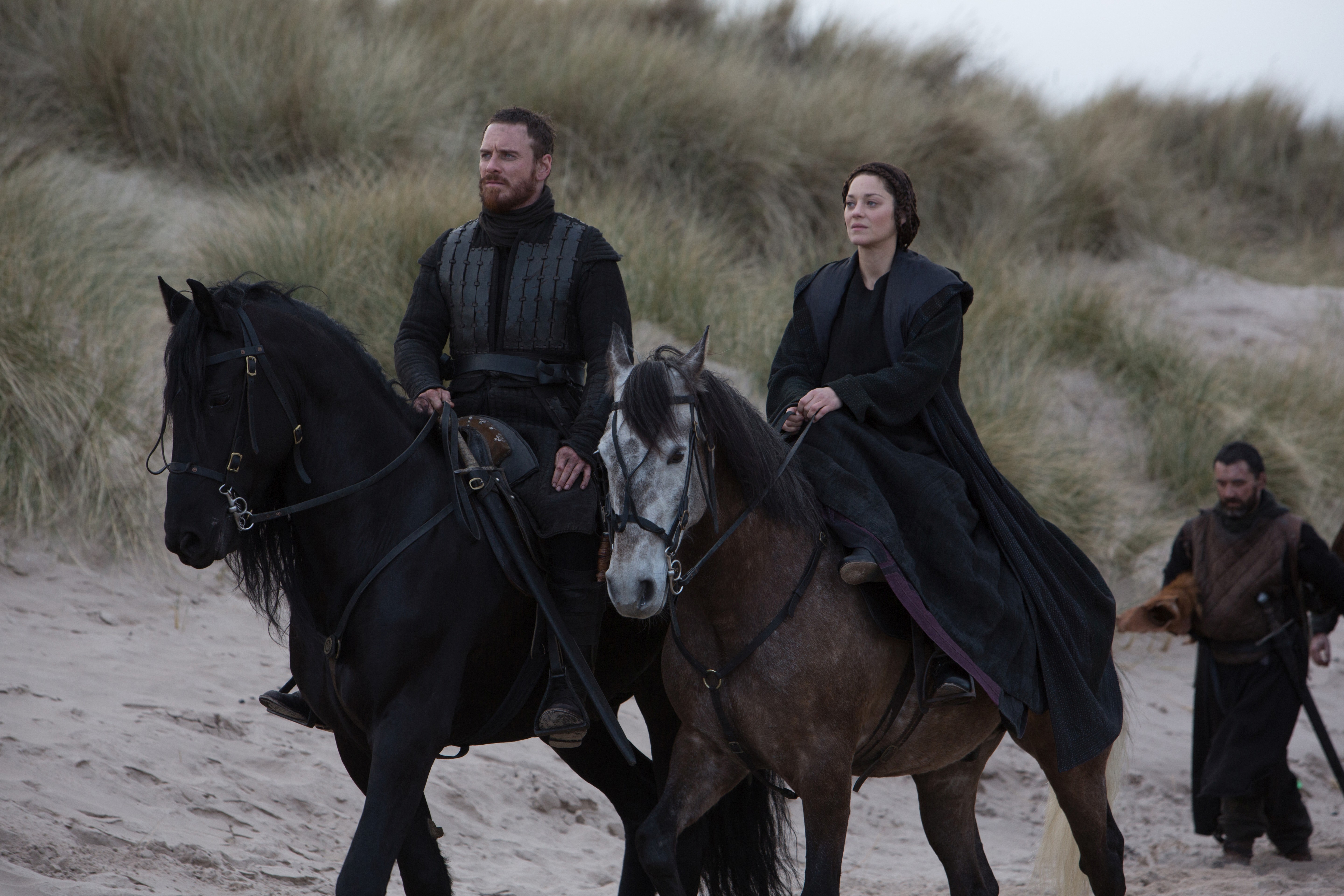Macbeth and Lady Macbeth on horseback HD Wallpaper