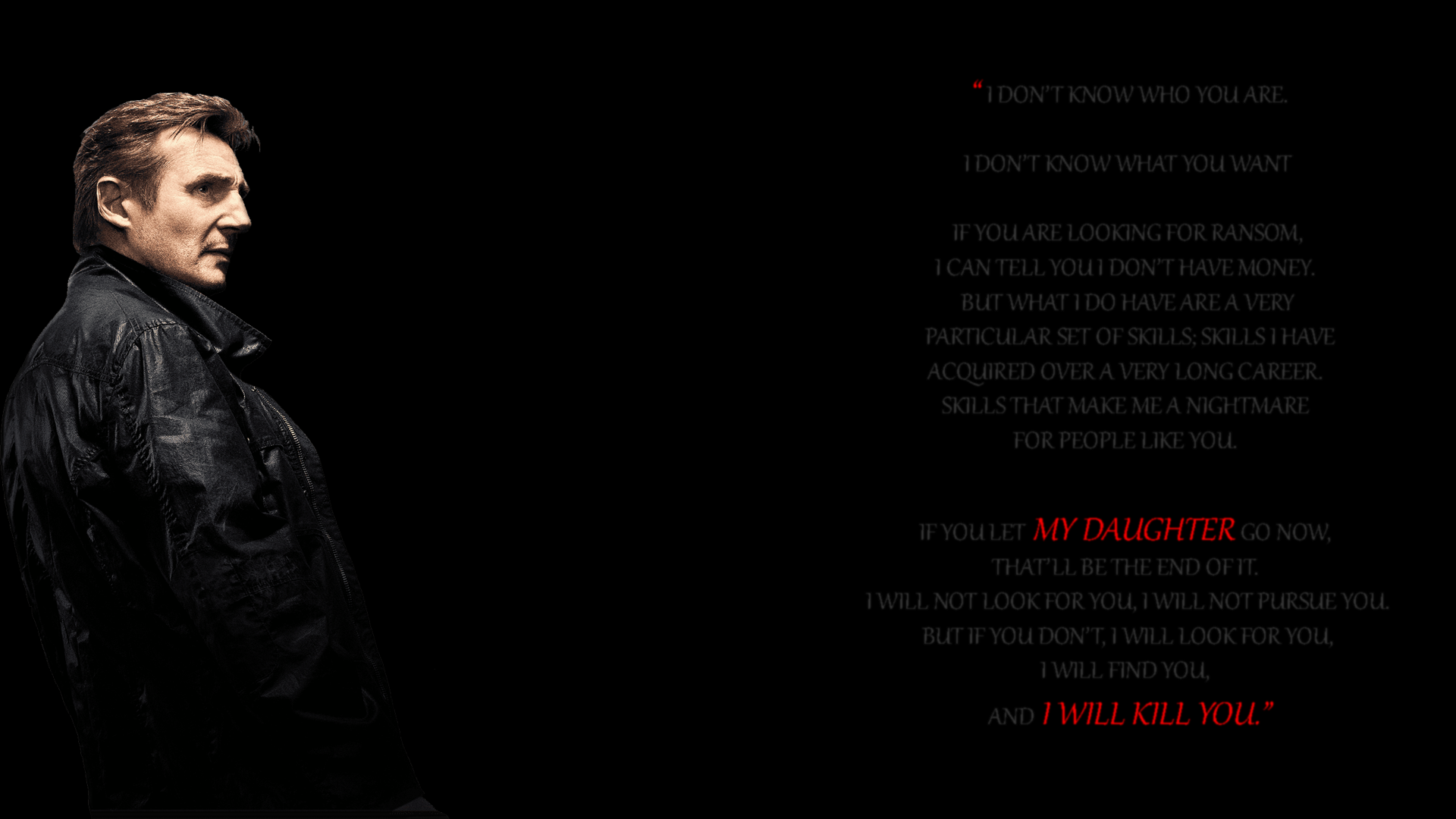 Liam Neeson from Taken HD Wallpaper