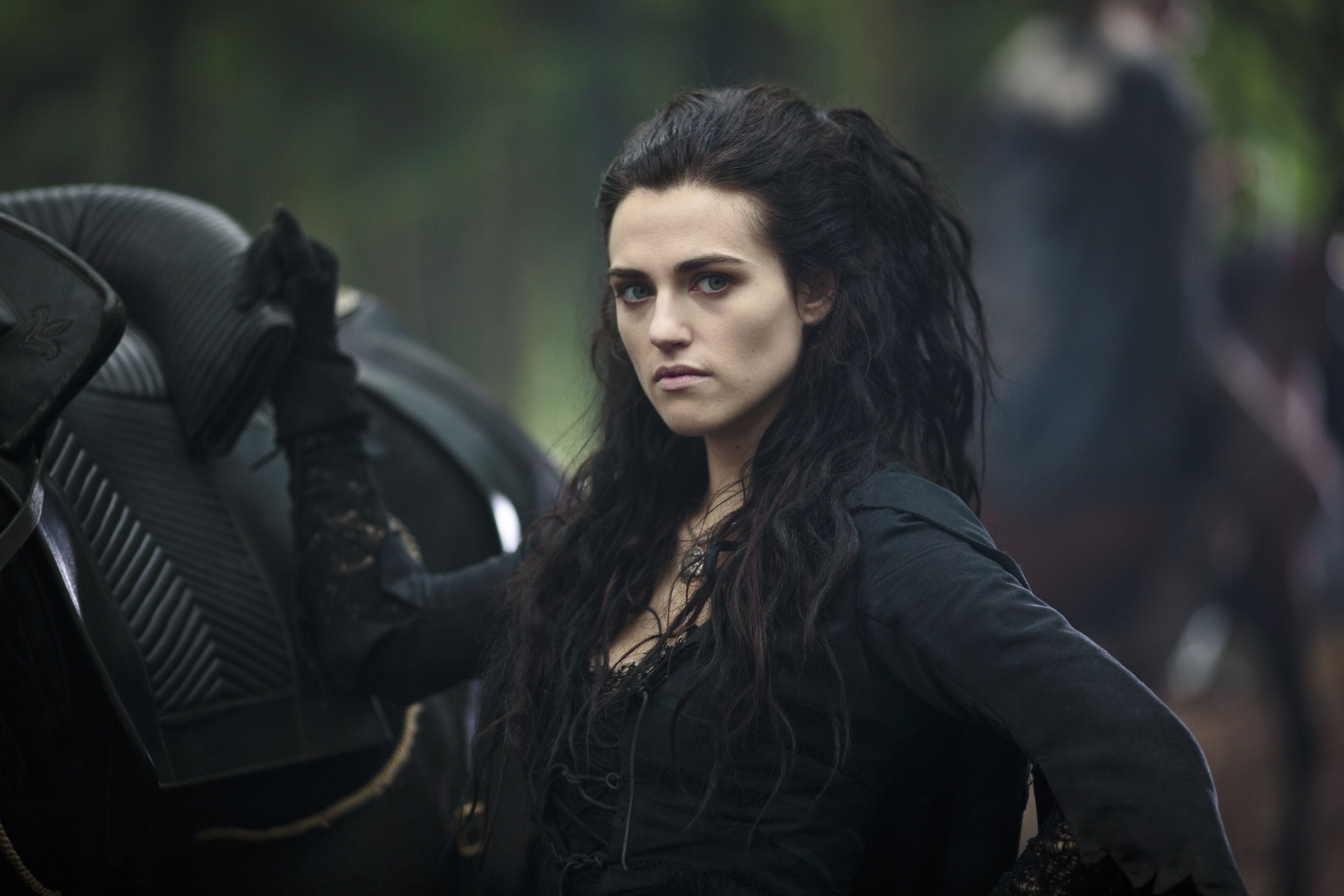 Katie McGrath on horseback HD Wallpaper