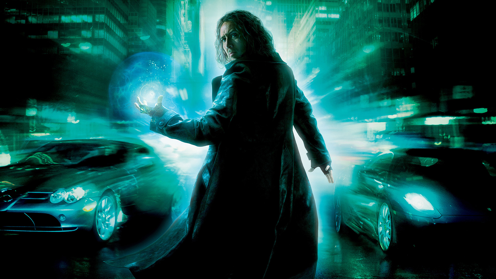 Nicolas Cage in a city at night HD Wallpaper