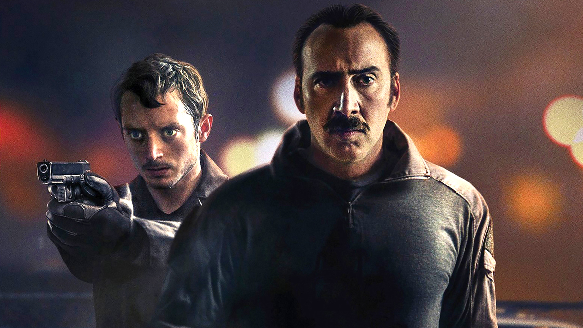 Nicolas Cage and Elijah Wood in a scene HD Wallpaper