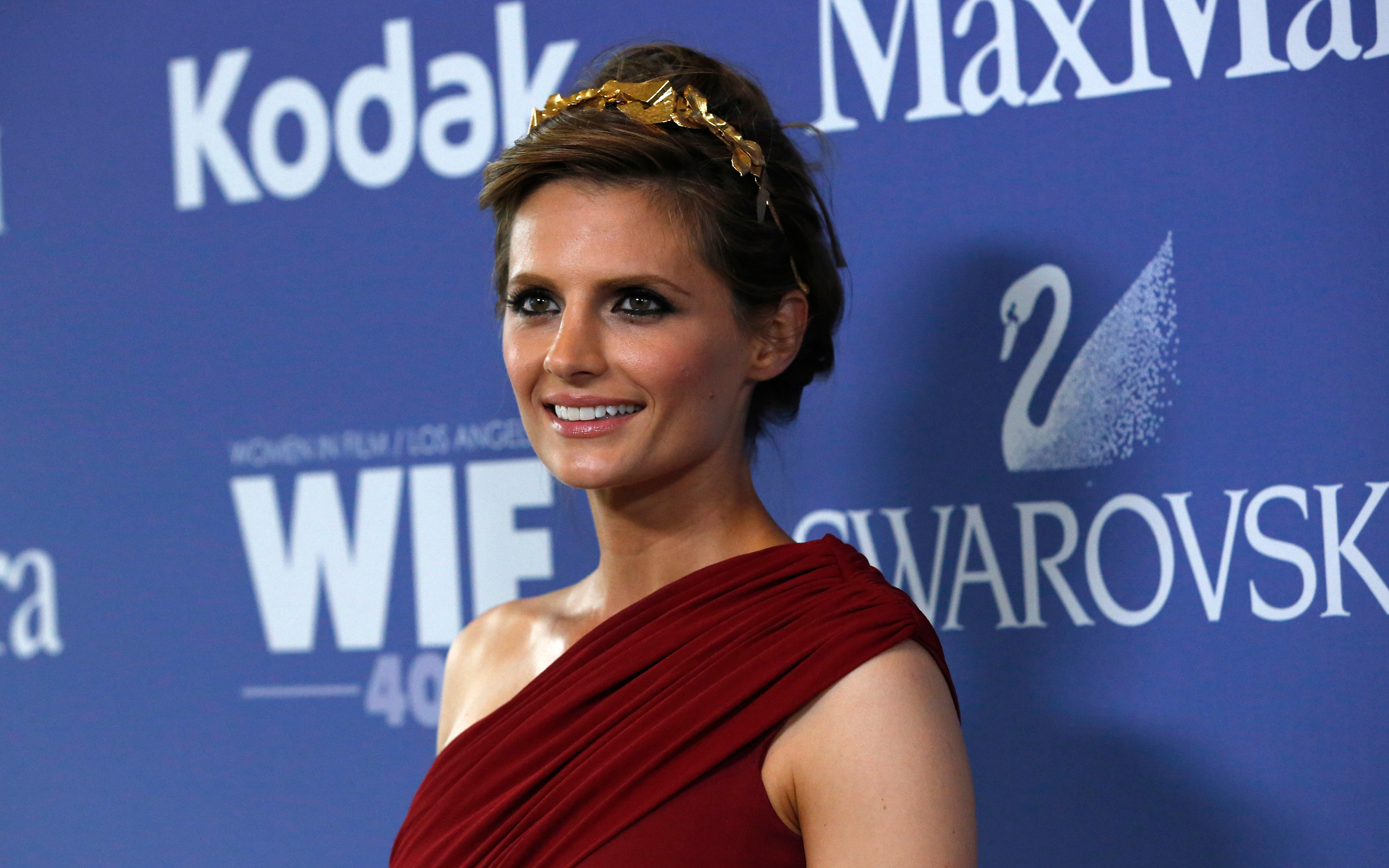 Stana Katic at Women in Film Los Angeles HD Wallpaper