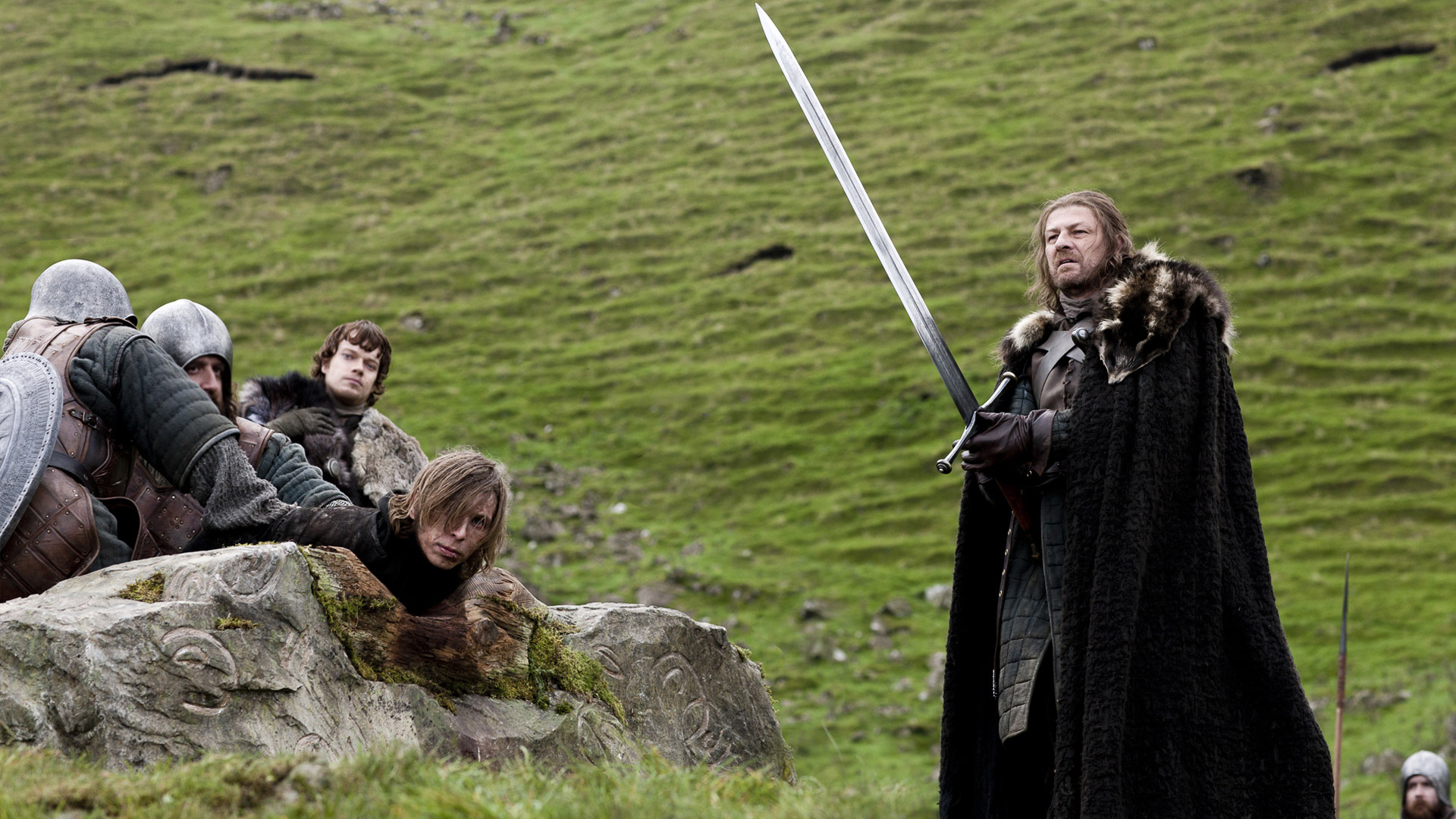 Ned Stark and prisoners from Game of Thrones HD Wallpaper