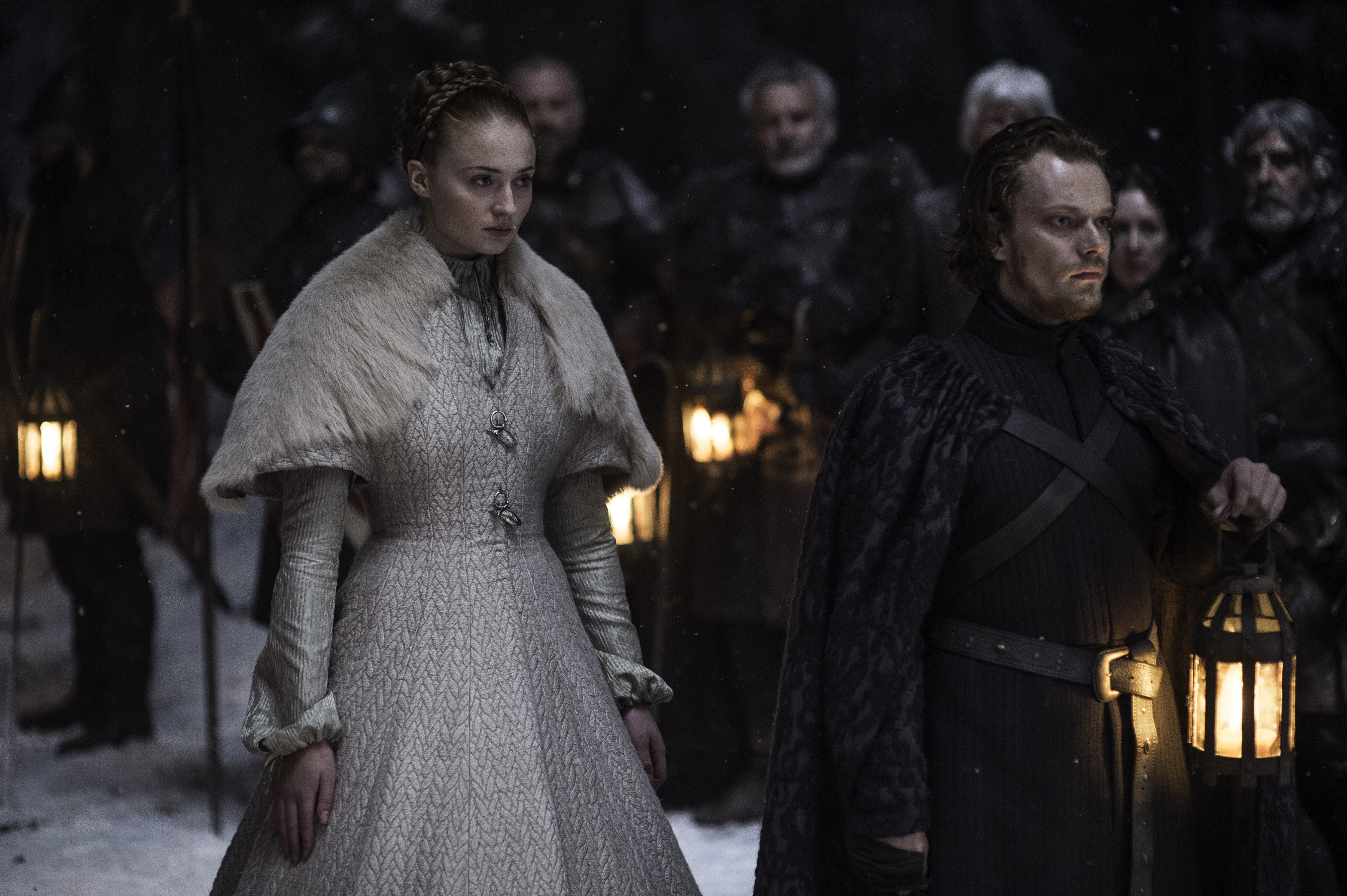 Sansa Stark and Theon Greyjoy from Game of Thrones HD Wallpaper