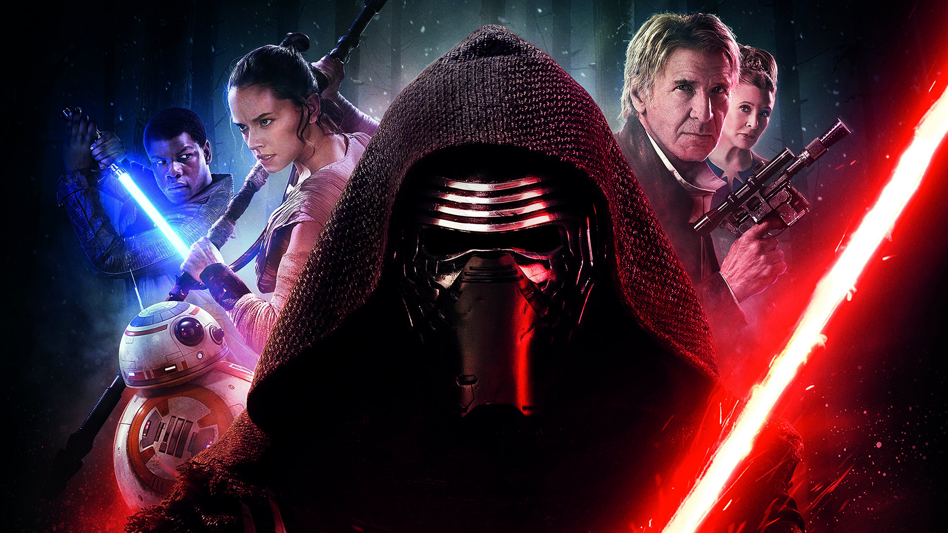 Star Wars: The Force Awakens Poster HD Wallpaper