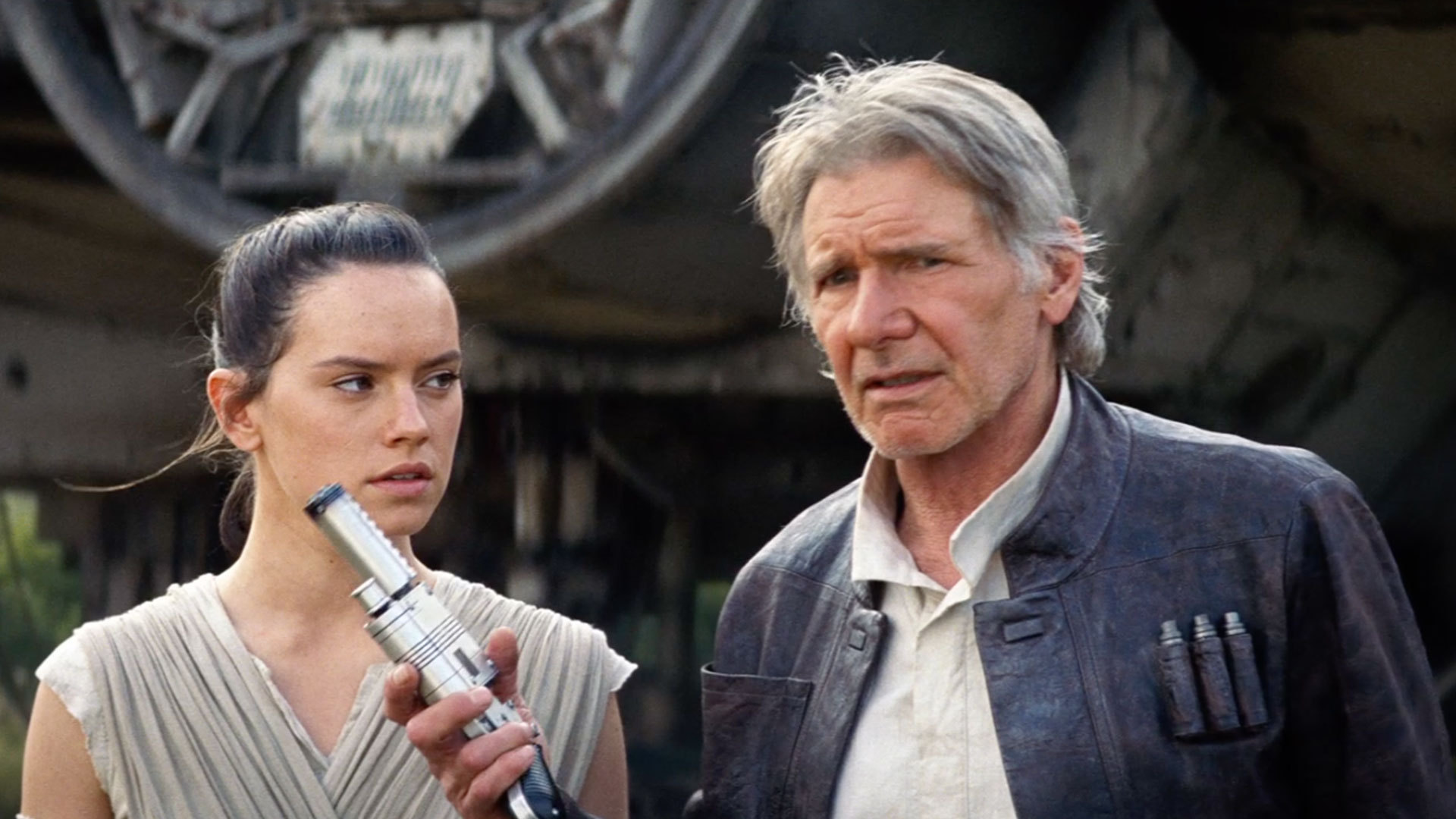 Rey and Han Solo from Star Wars HD Wallpaper