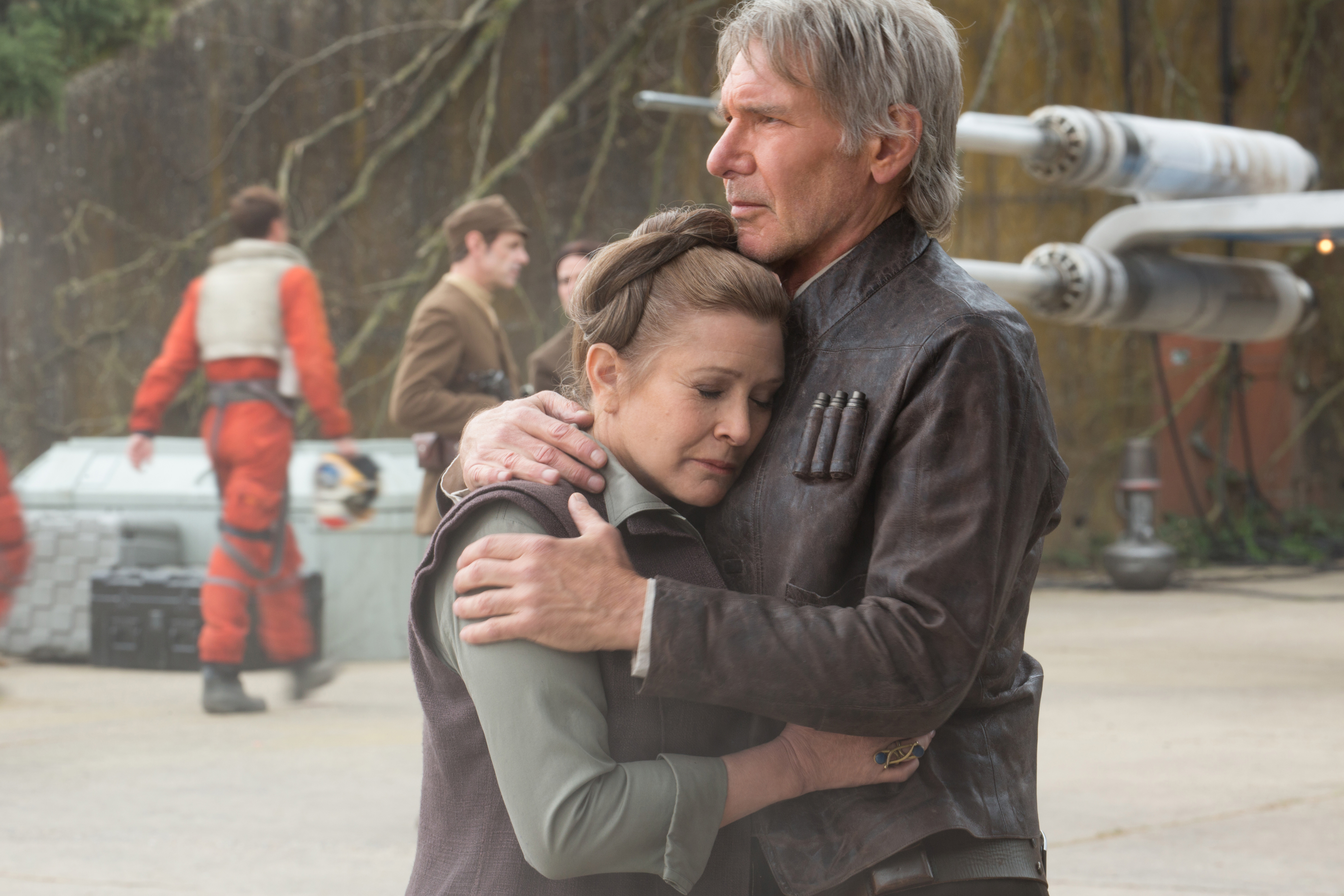 Han Solo and Leia Organa from Star Wars HD Wallpaper