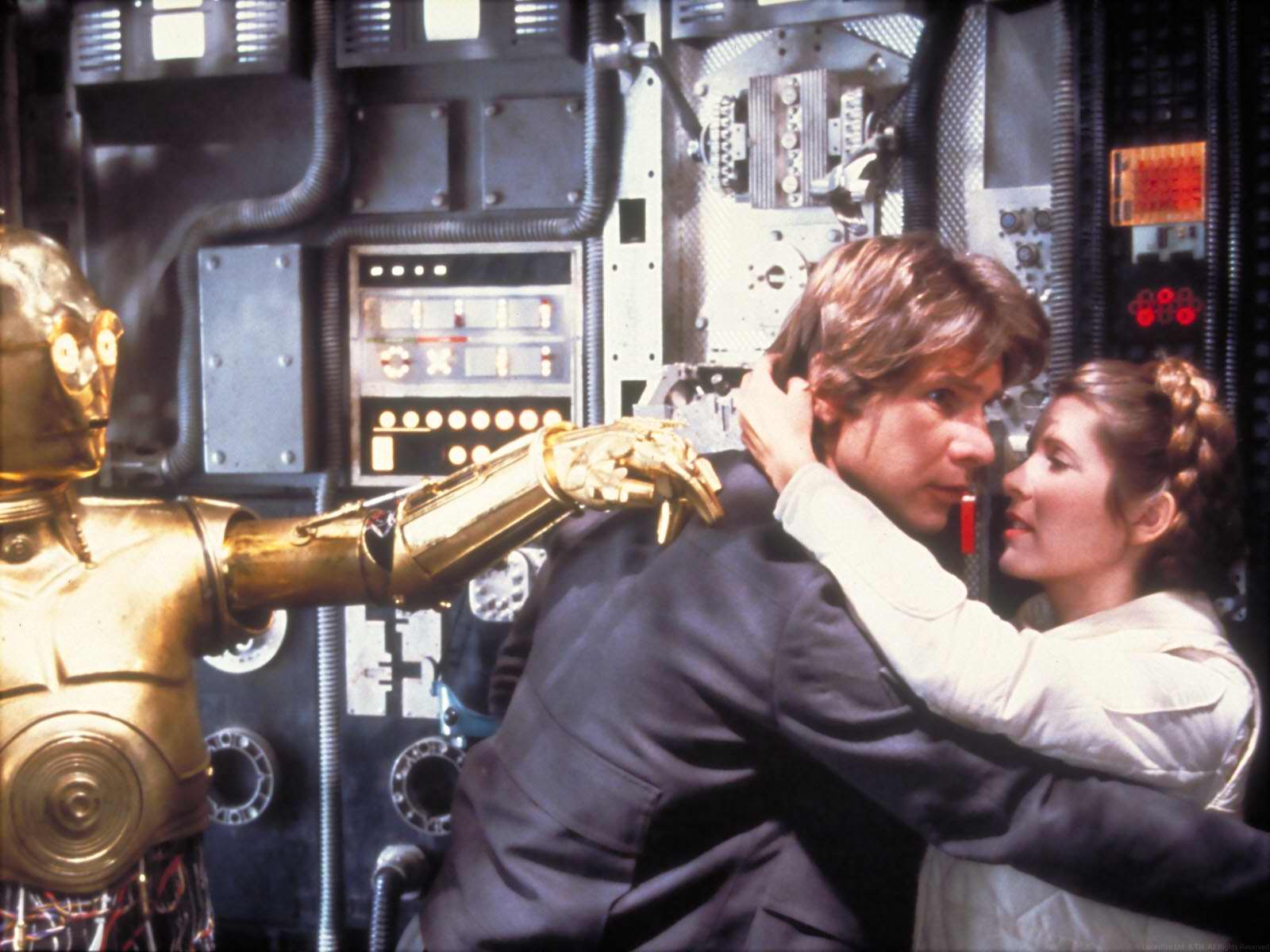 Han Solo and Princess Leia from Star Wars HD Wallpaper