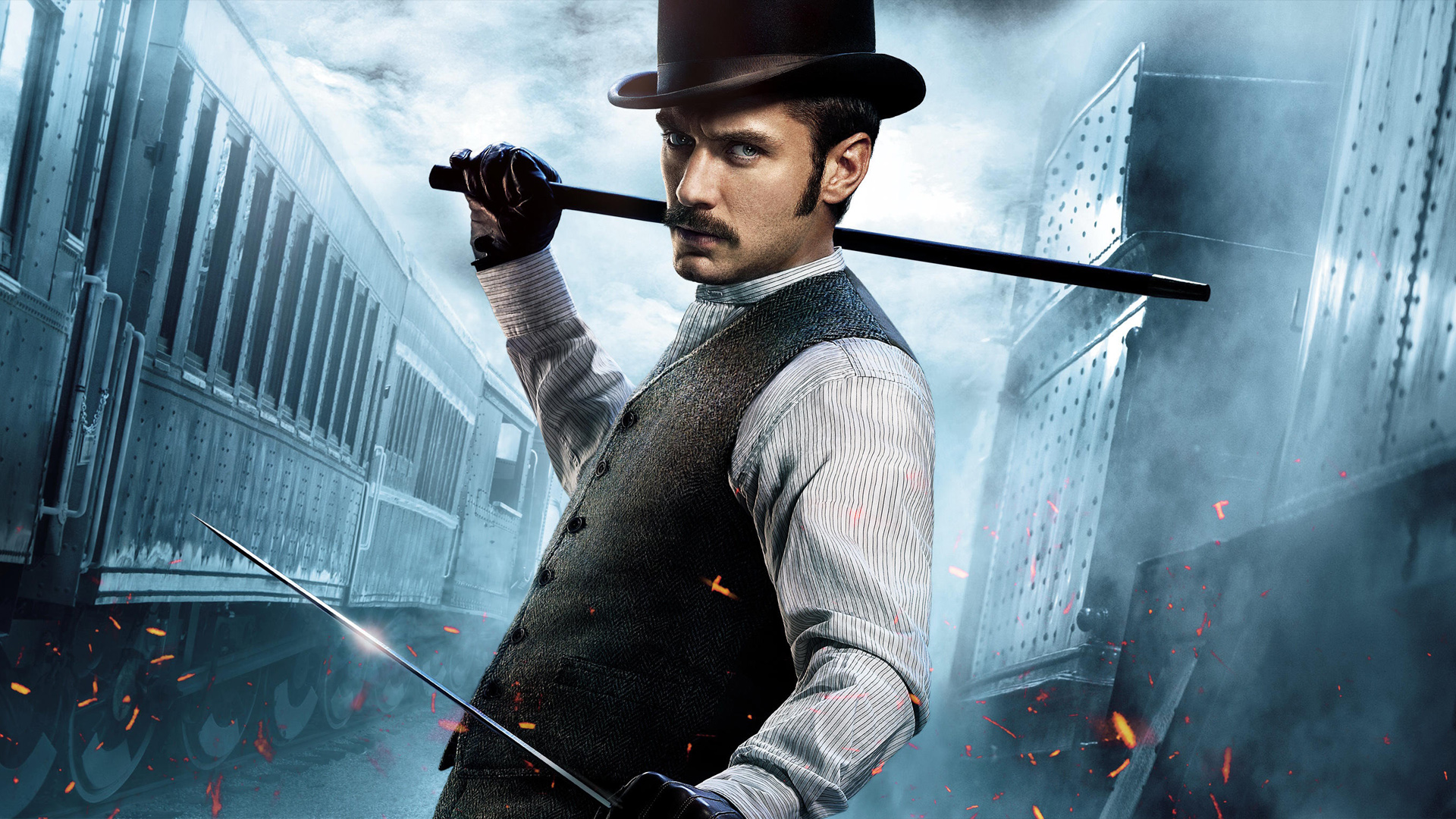Jude Law as Sherlock Holmes HD Wallpaper