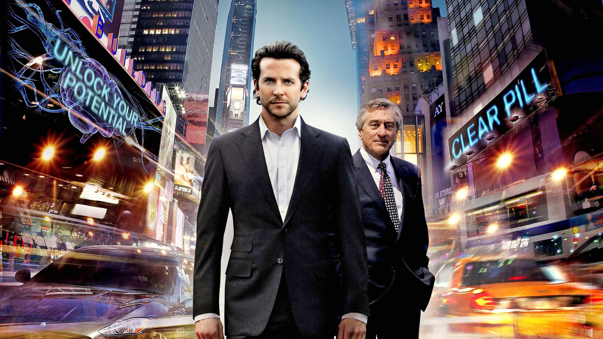 Bradley Cooper and Robert De Niro in Limitless HD Wallpaper