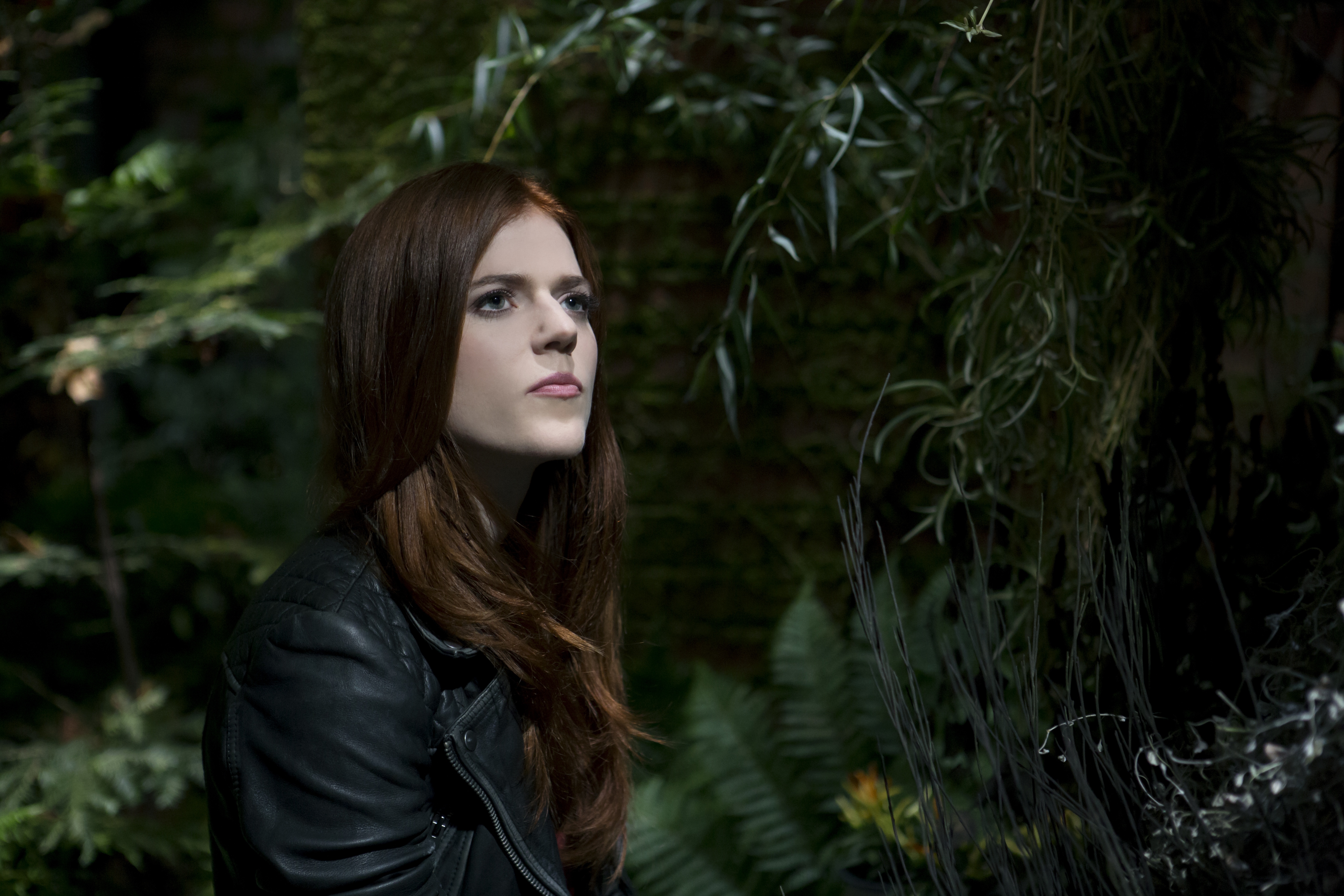 Rose Leslie in a dark forest HD Wallpaper