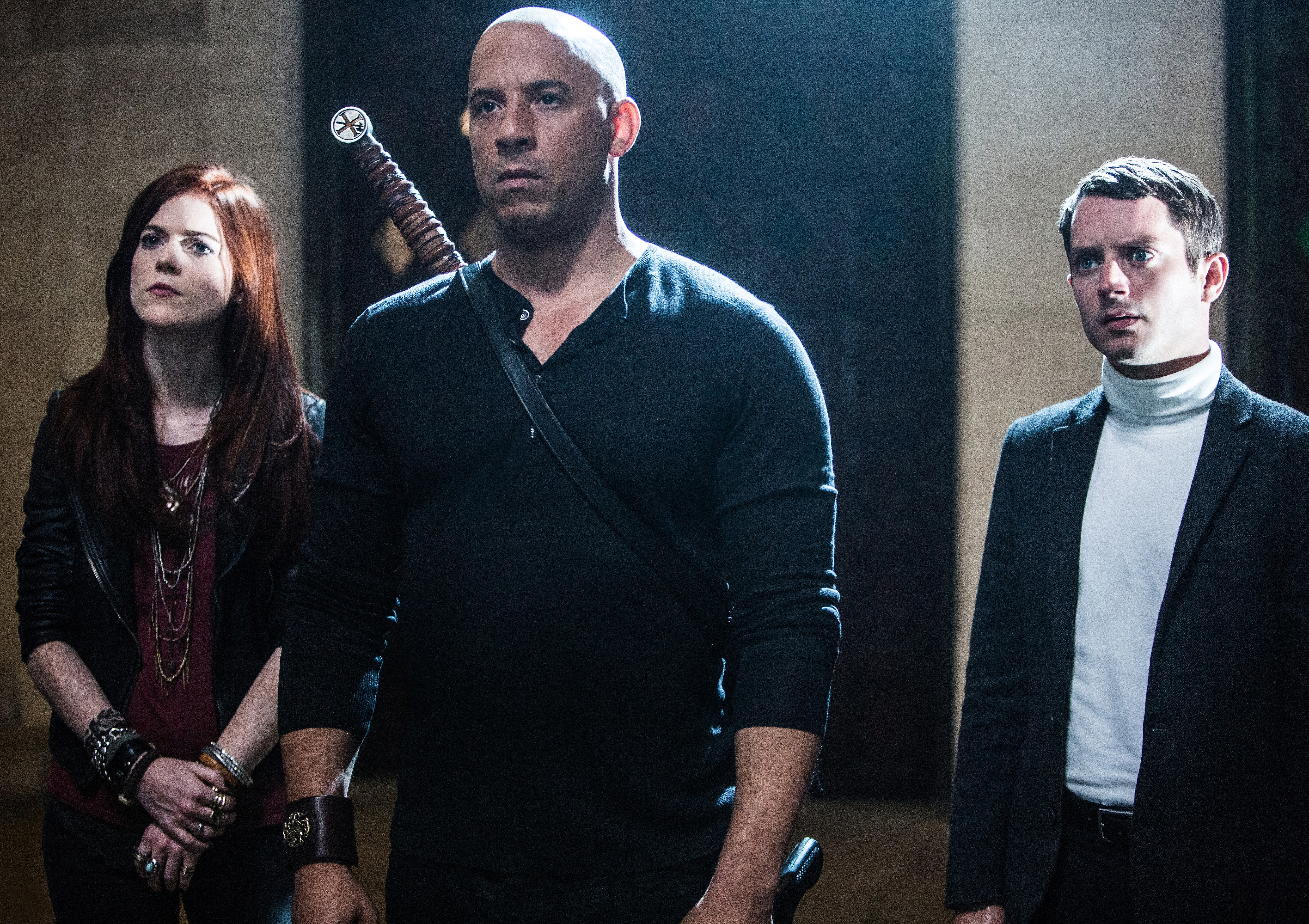 Vin Diesel and Elijah Wood in The Last Witch Hunter HD Wallpaper