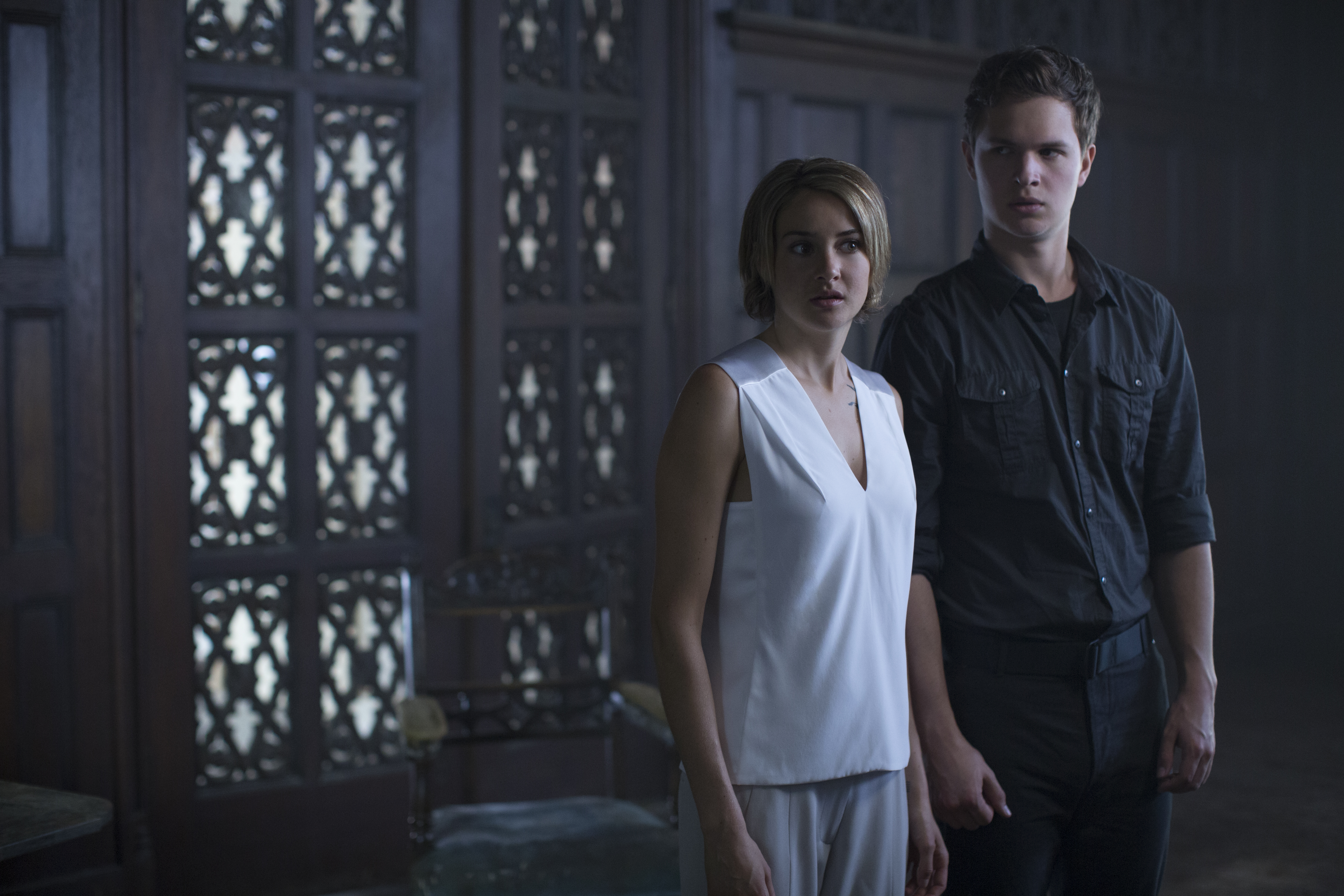 Shailene Woodley and Ansel Elgort in Divergent HD Wallpaper