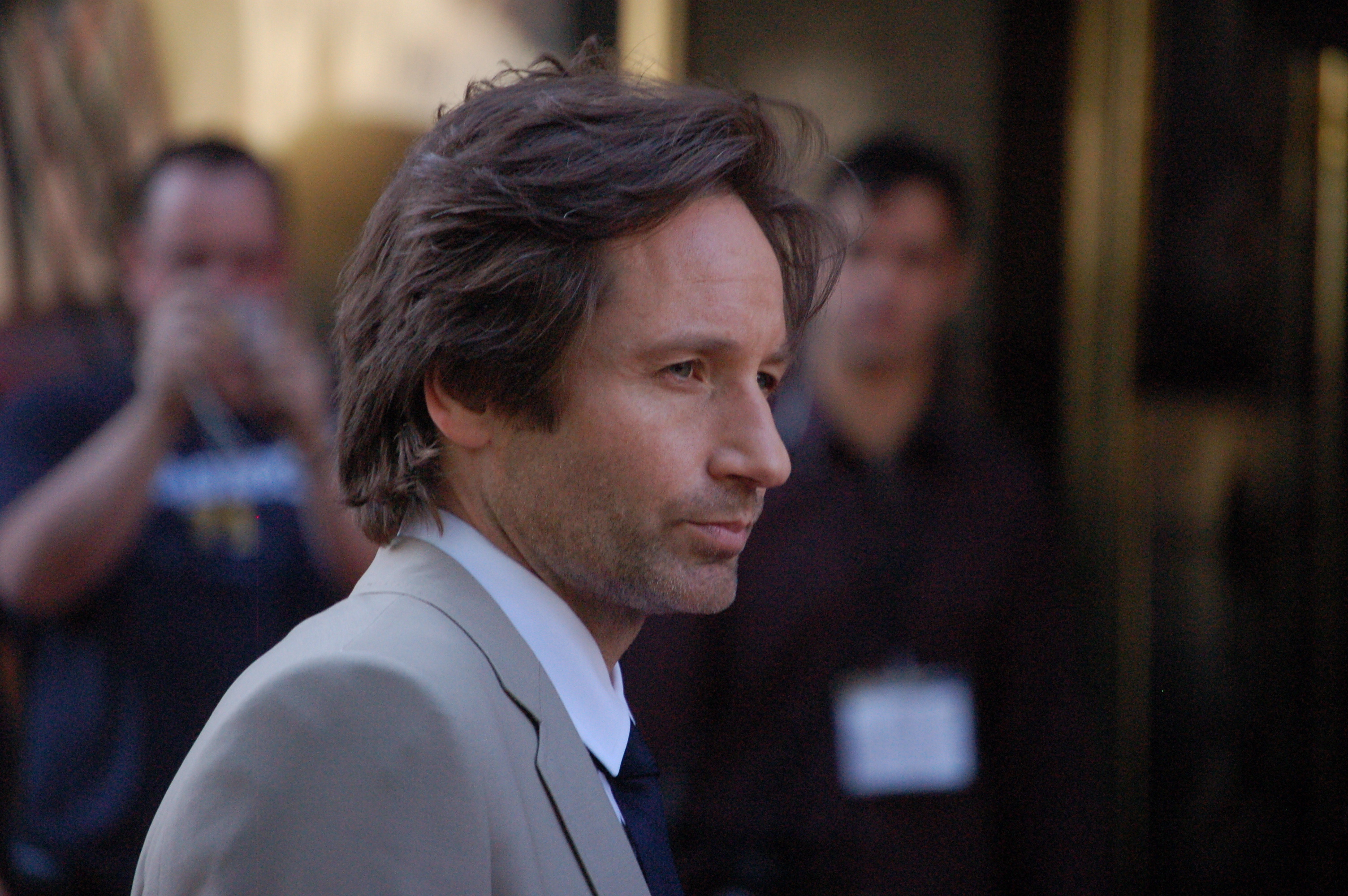 David Duchovny in a suit HD Wallpaper