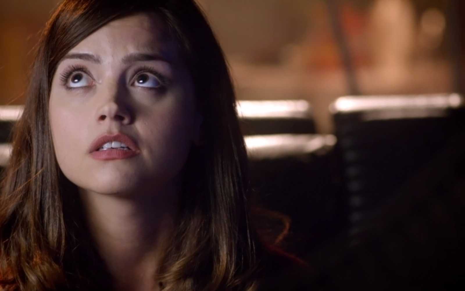 Jenna Coleman looking up HD Wallpaper