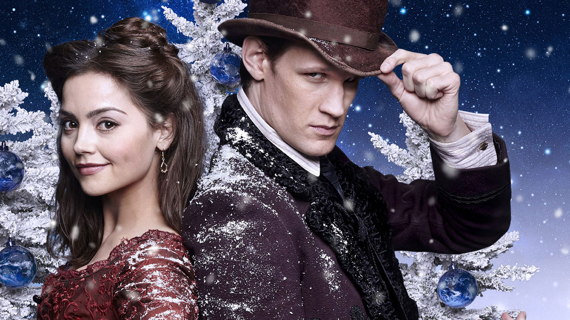 Jenna Coleman and Matt Smith in Doctor Who HD Wallpaper