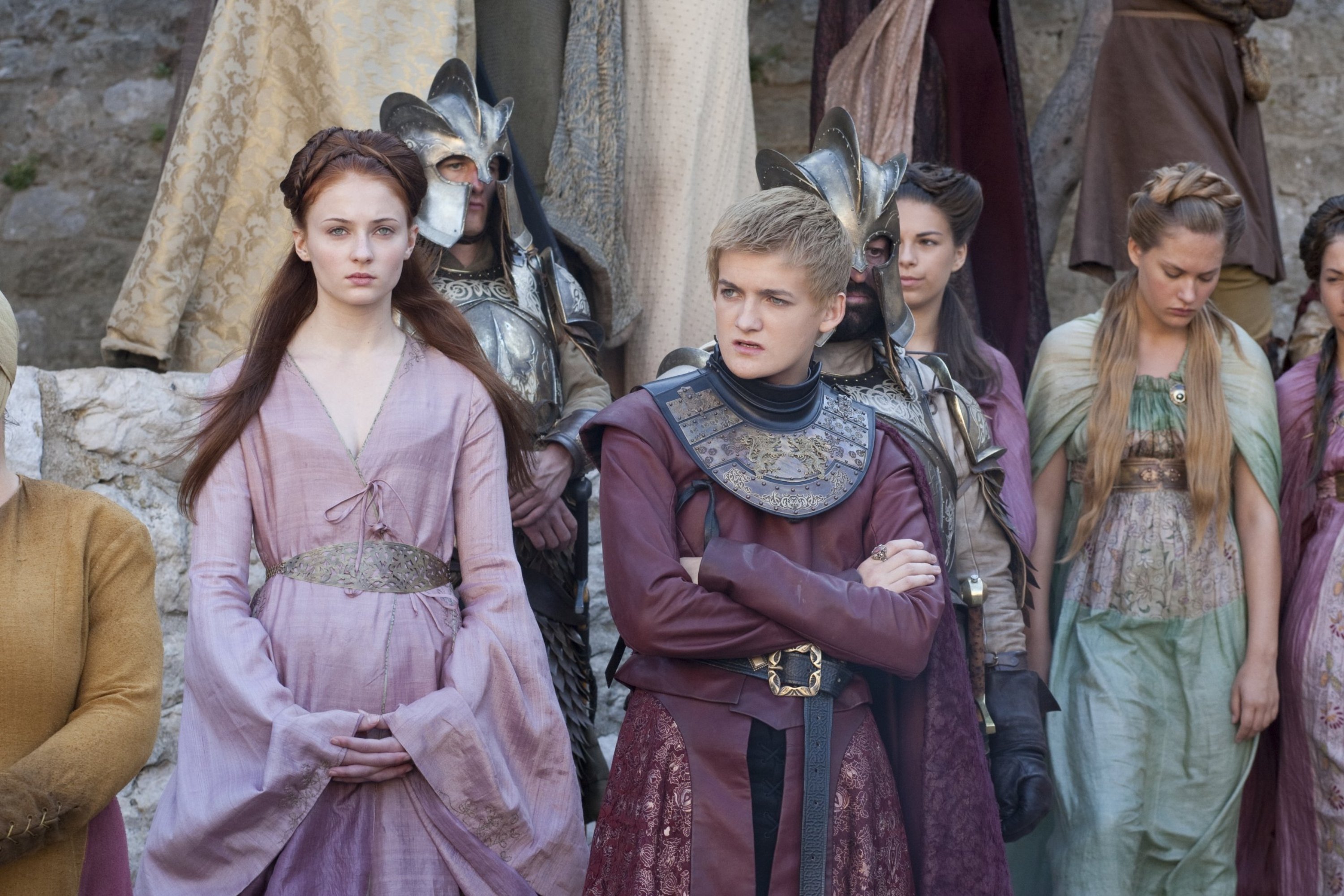 Sansa Stark and Joffrey Baratheon from Game of Thrones HD Wallpaper