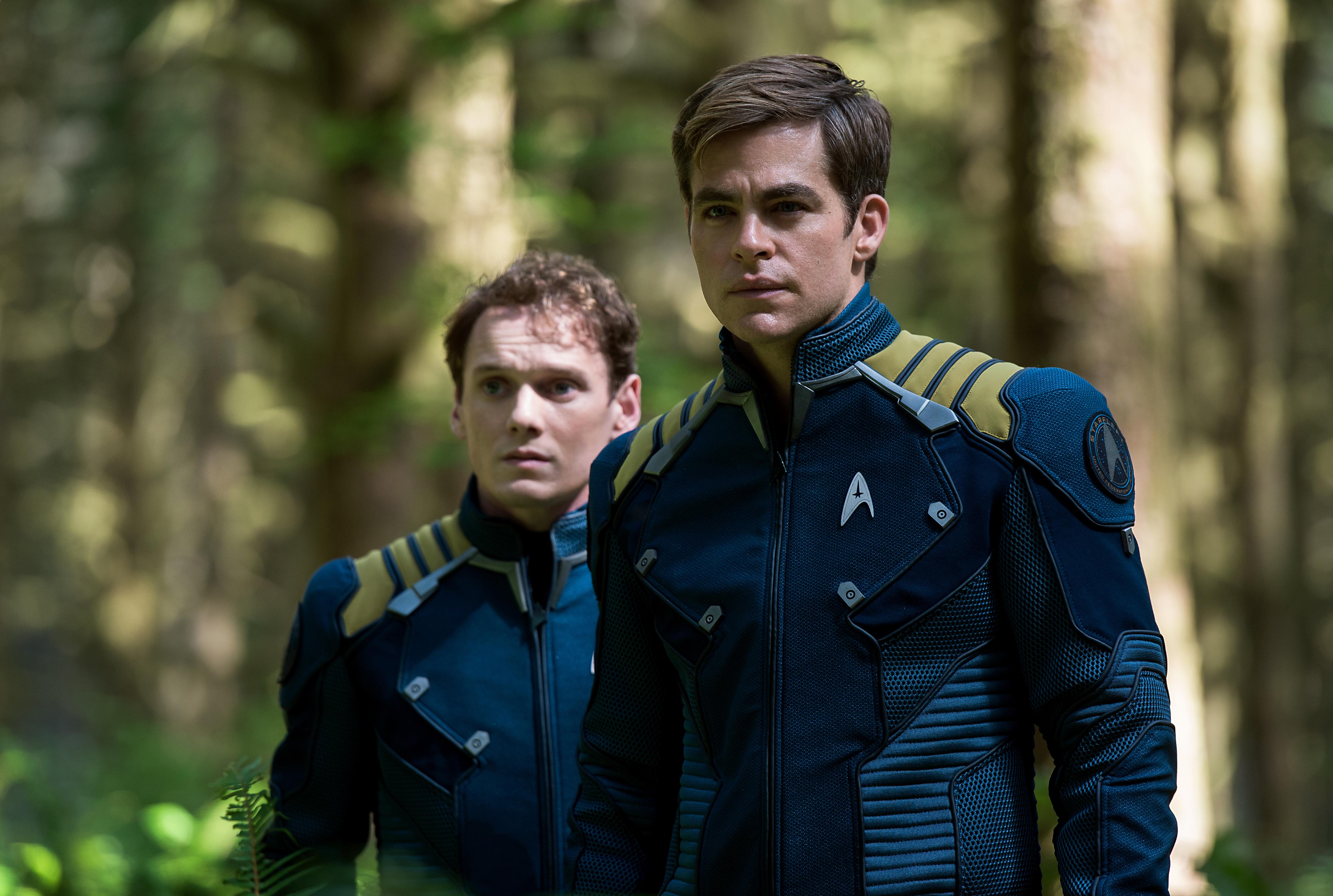 Chris Pine and Zachary Quinto in Star Trek HD Wallpaper